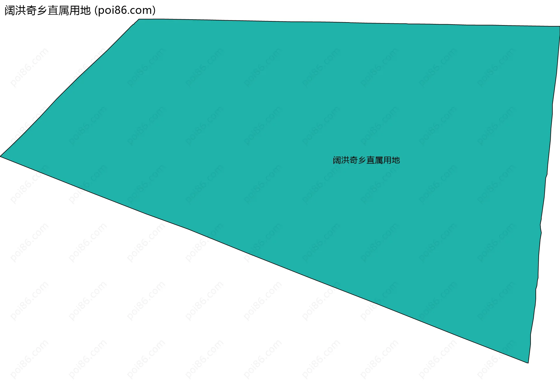 阔洪奇乡直属用地边界地图