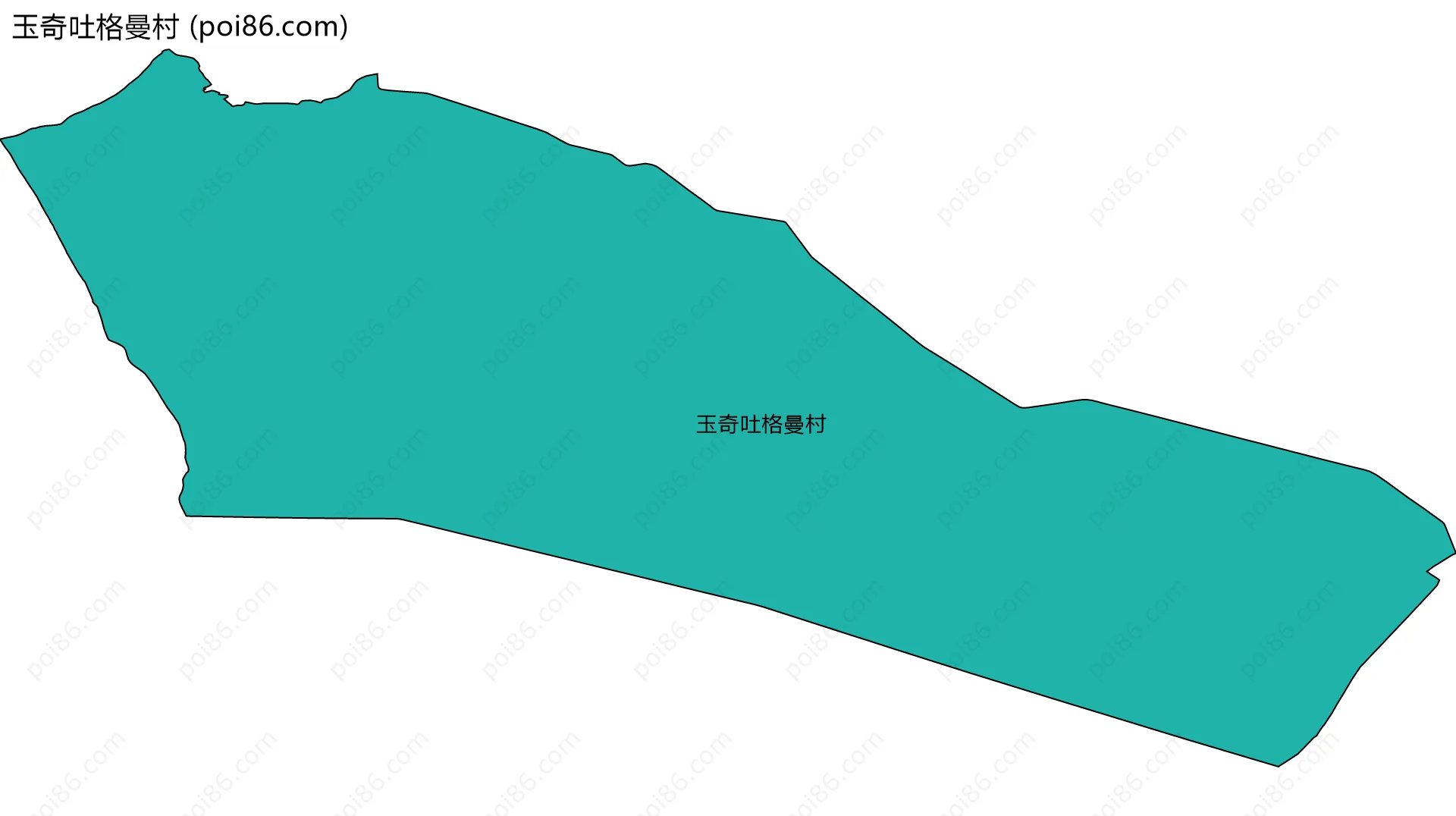 玉奇吐格曼村边界地图