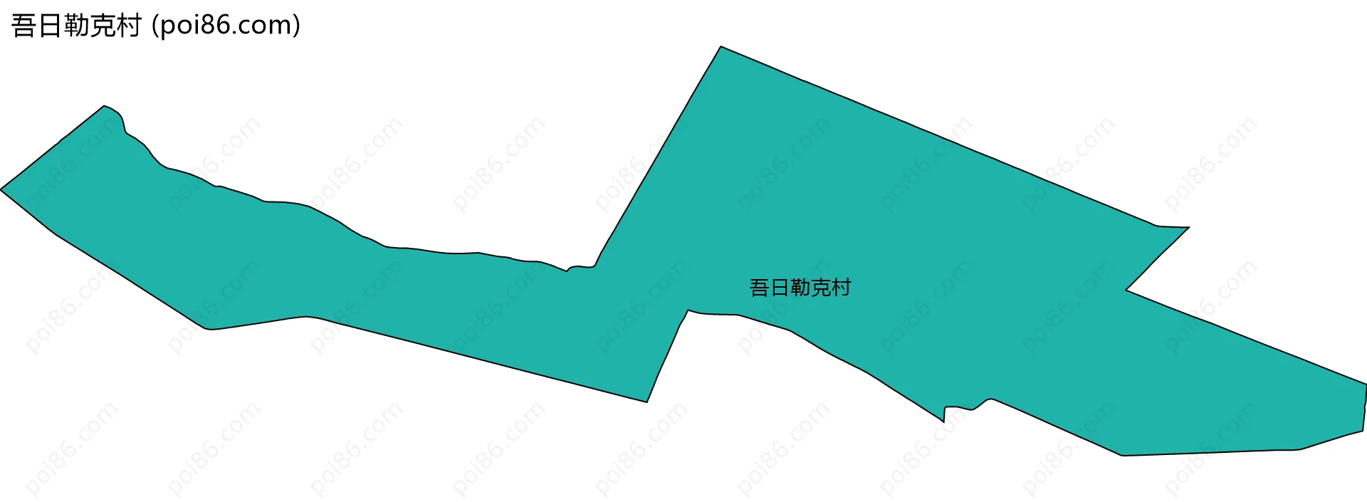 吾日勒克村边界地图