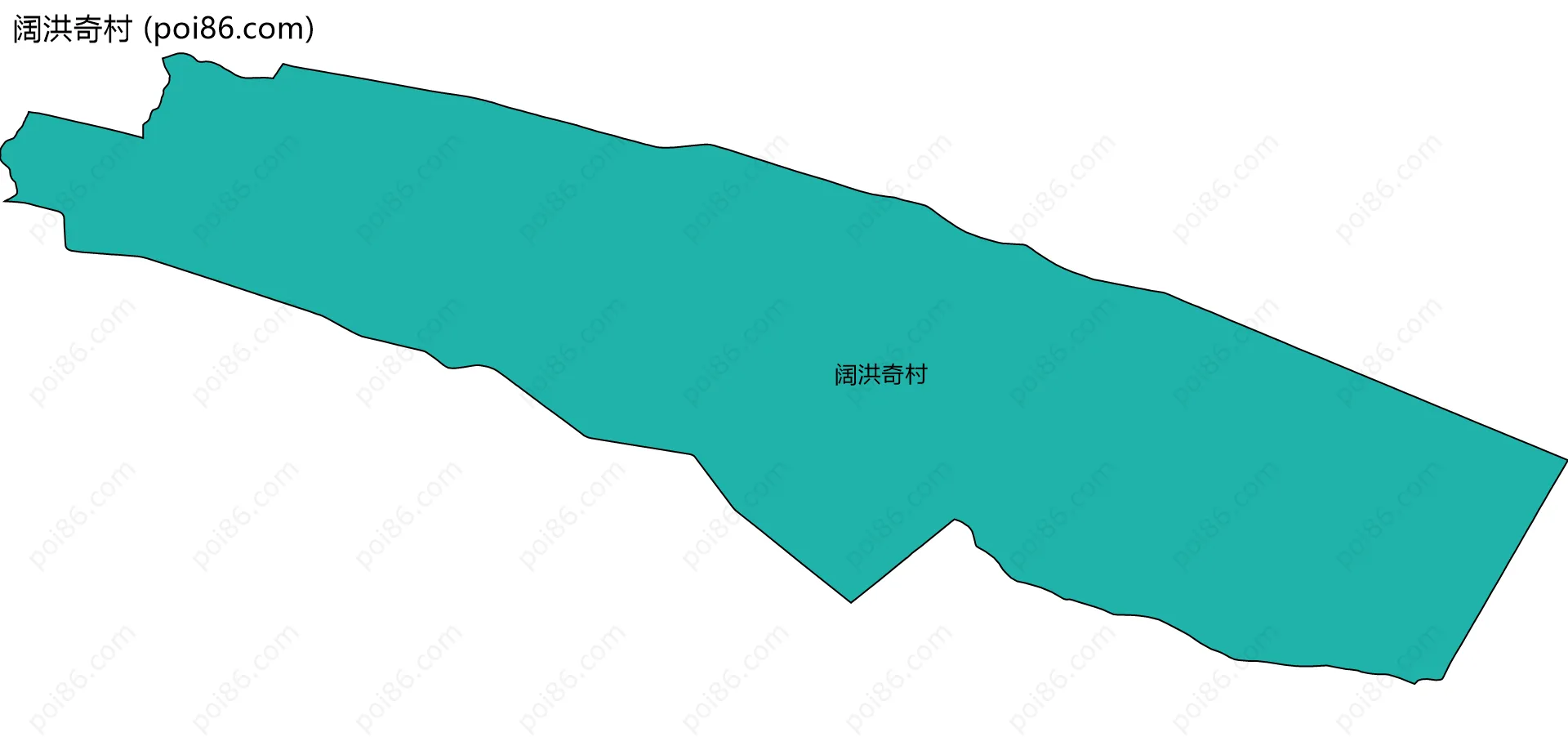 阔洪奇村边界地图