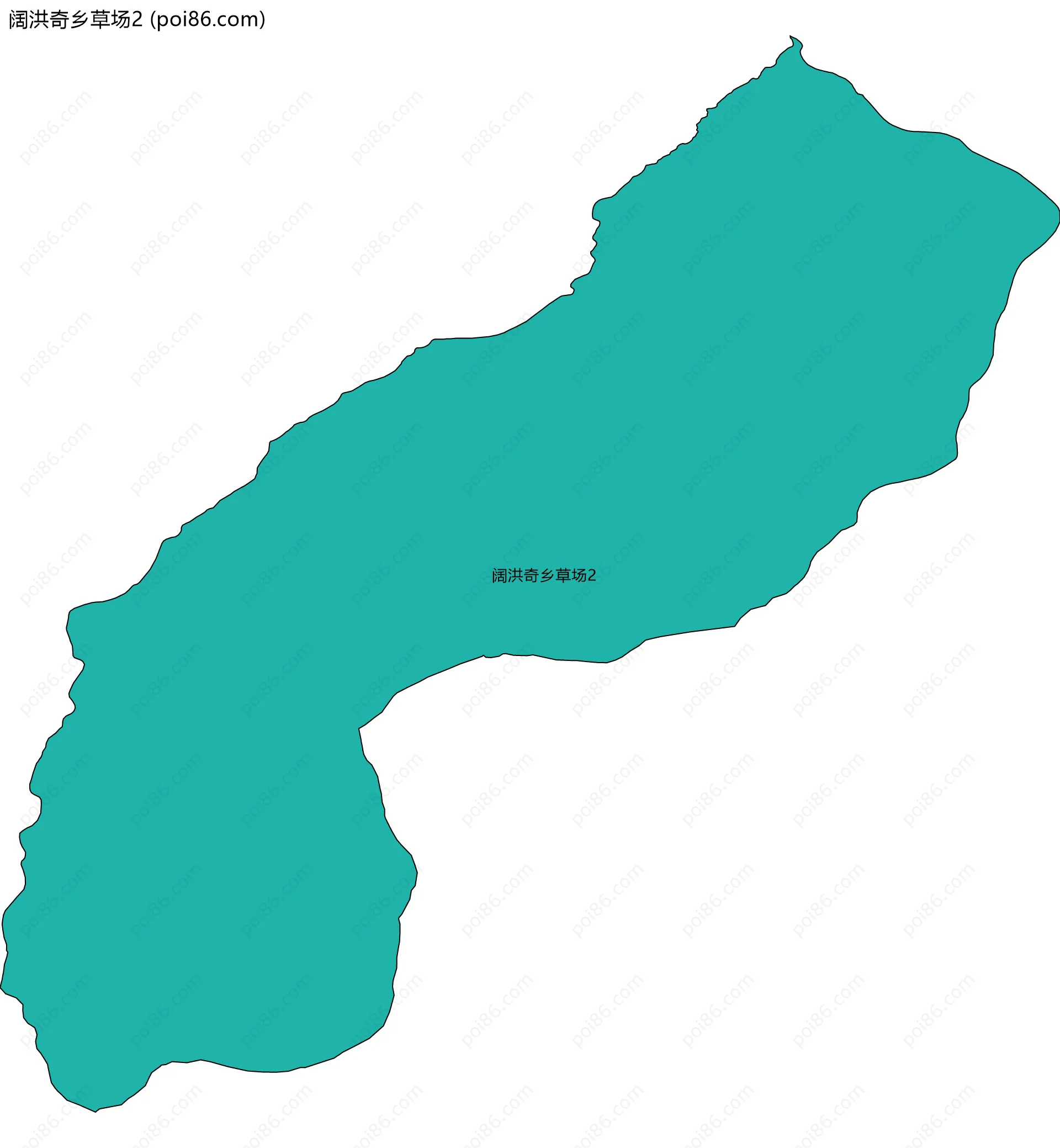 阔洪奇乡草场2边界地图