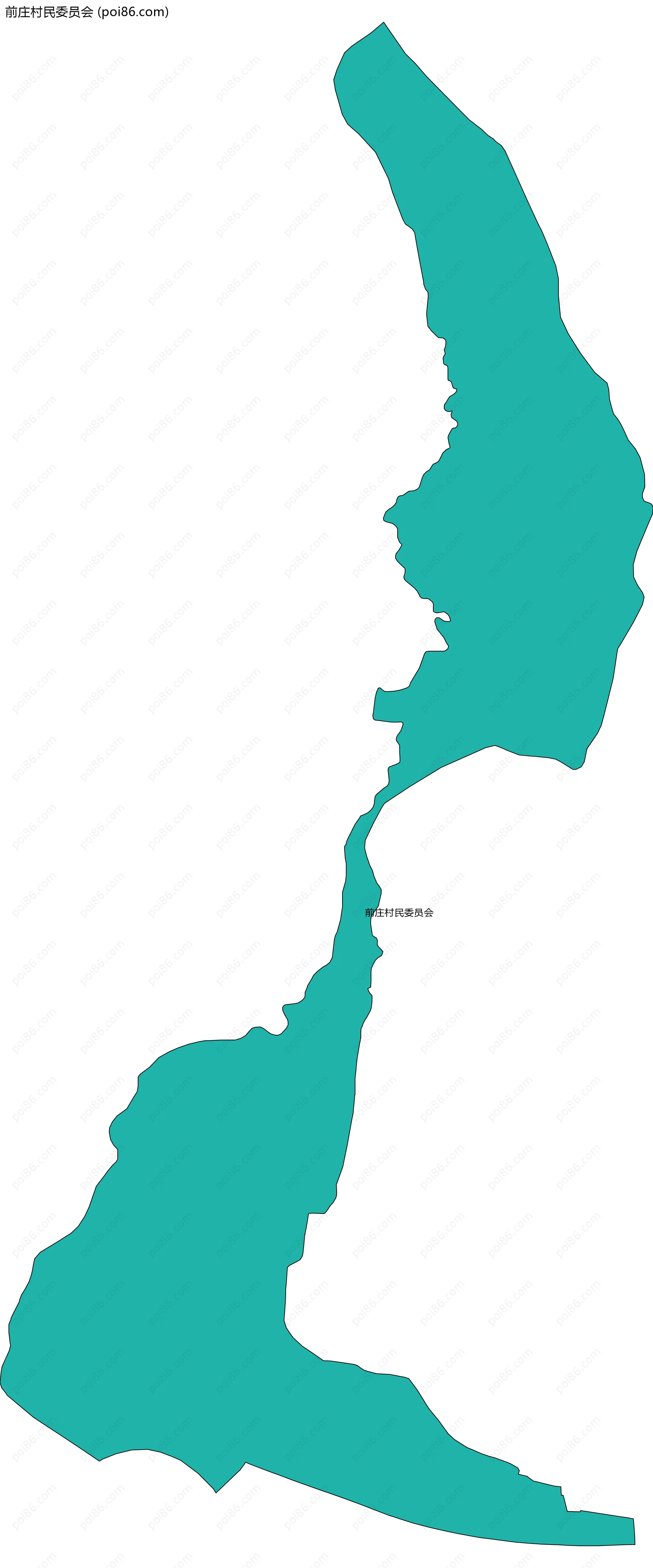 前庄村民委员会边界地图