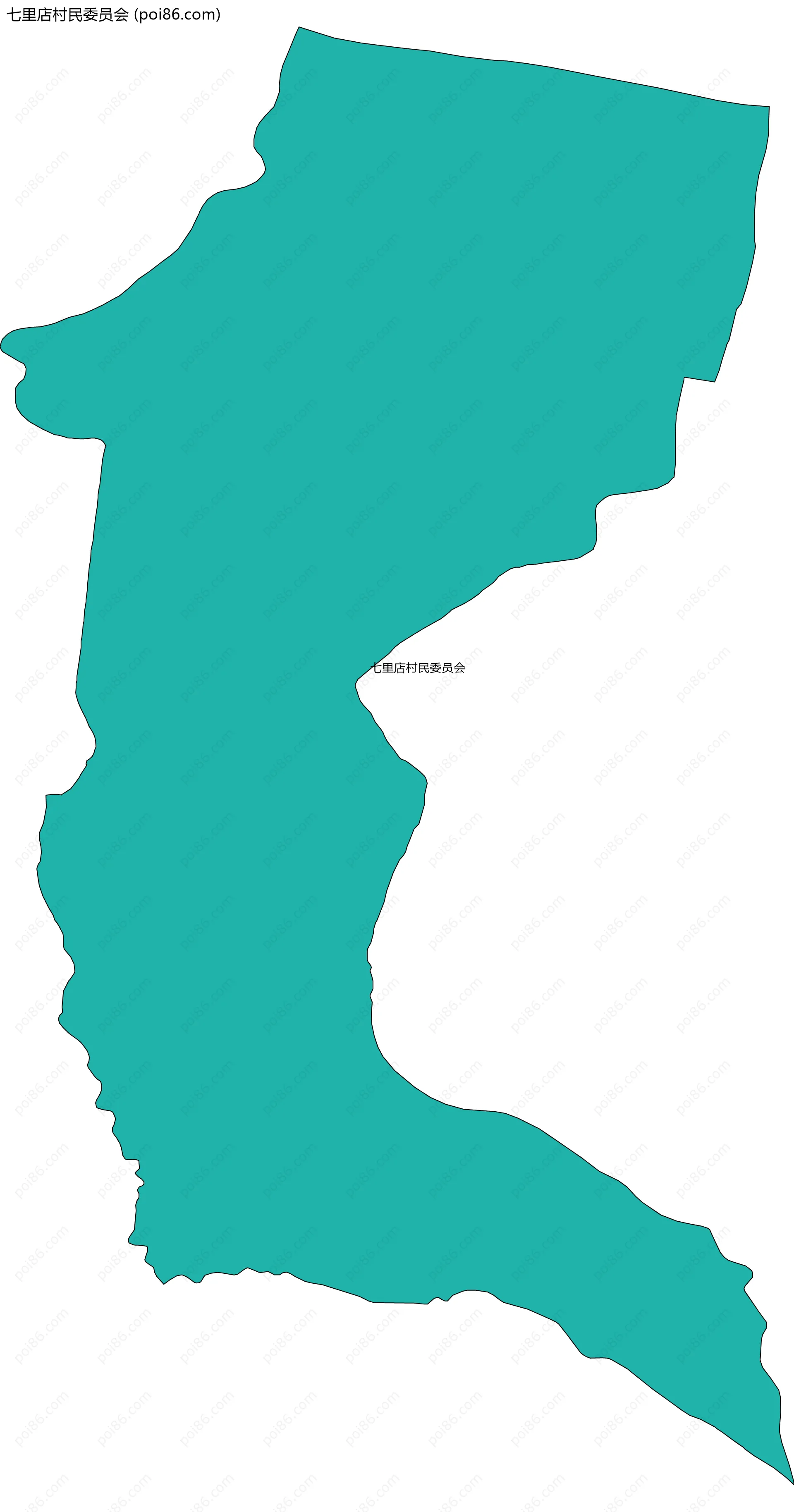 七里店村民委员会边界地图