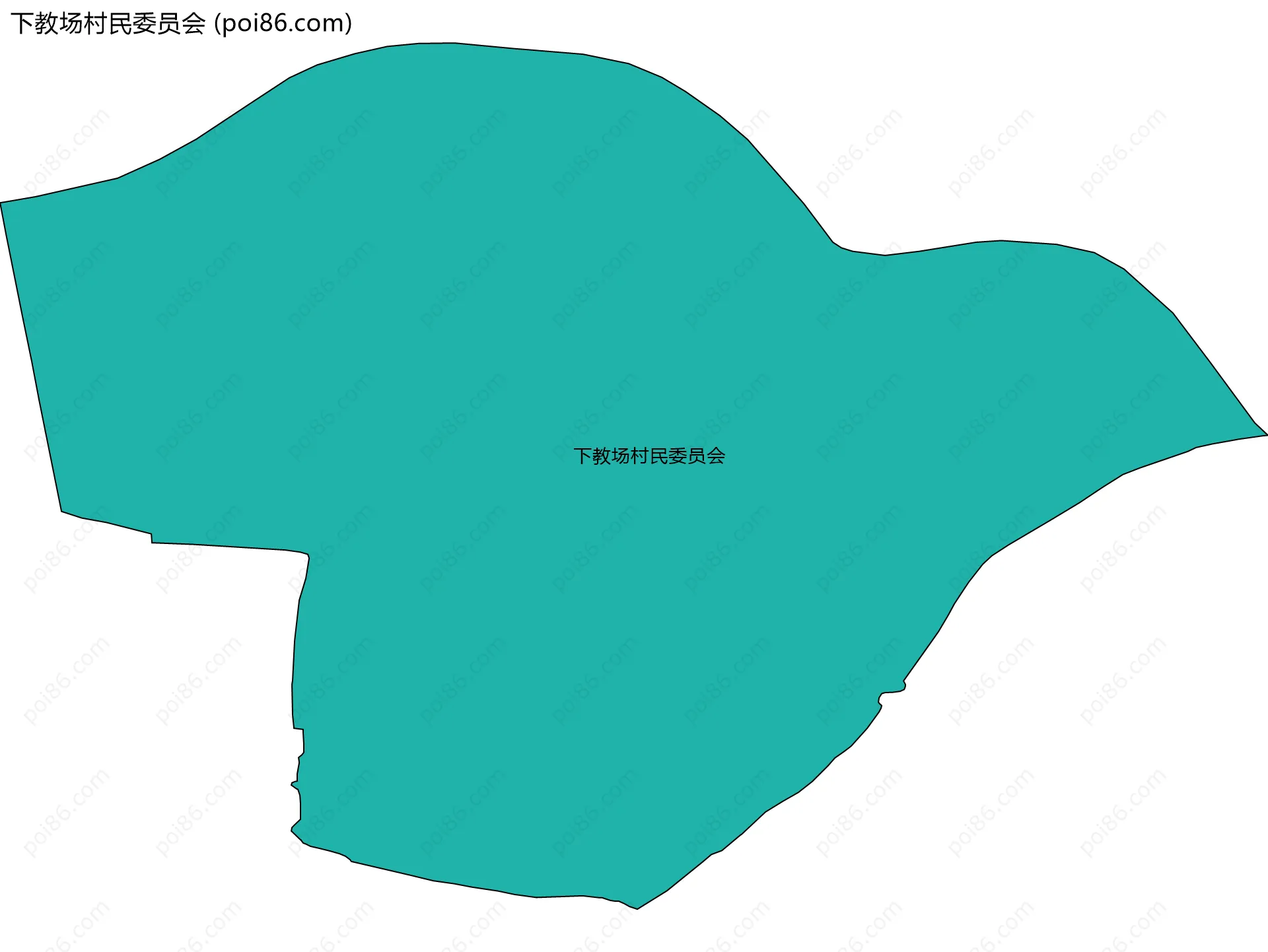 下教场村民委员会边界地图