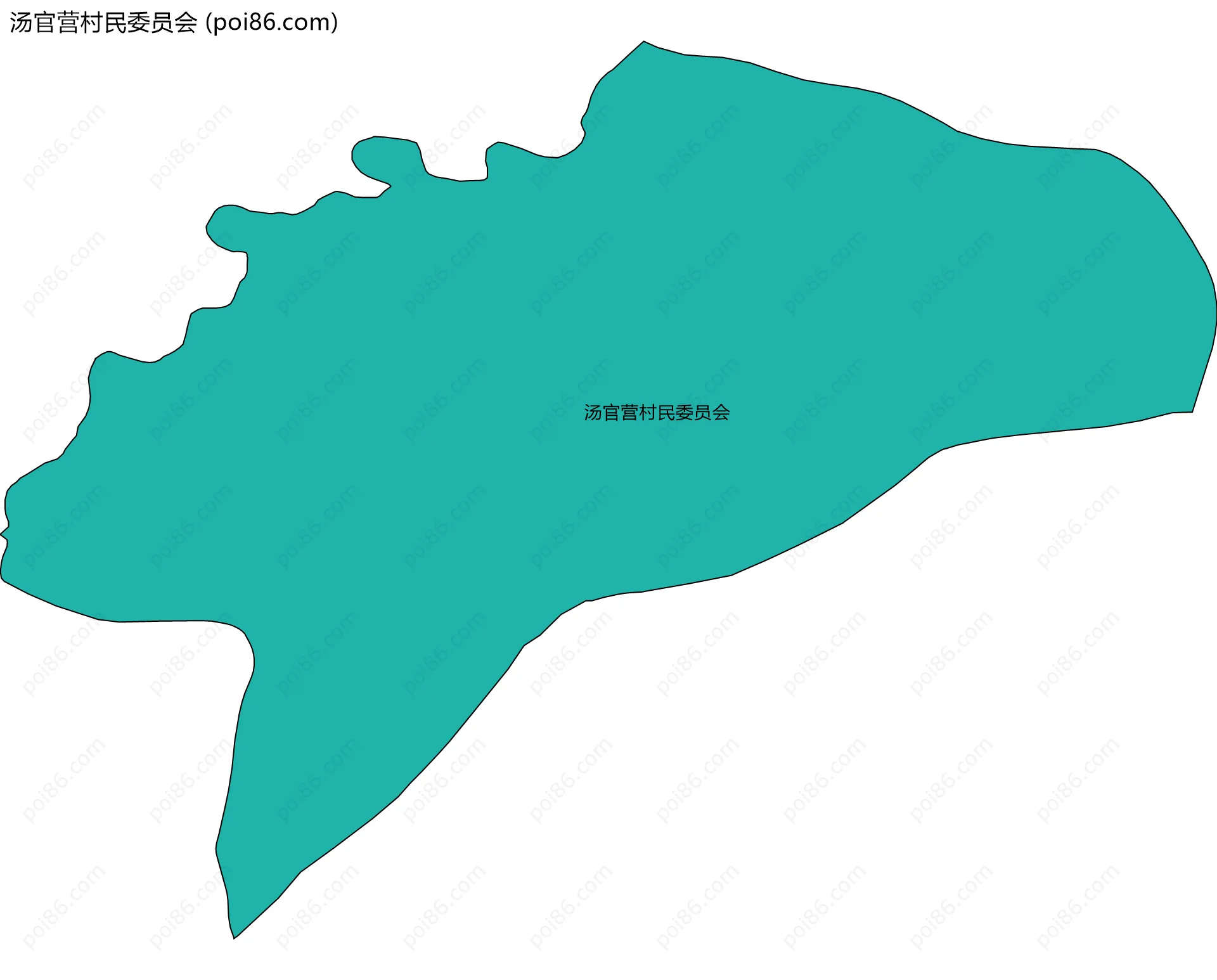 汤官营村民委员会边界地图