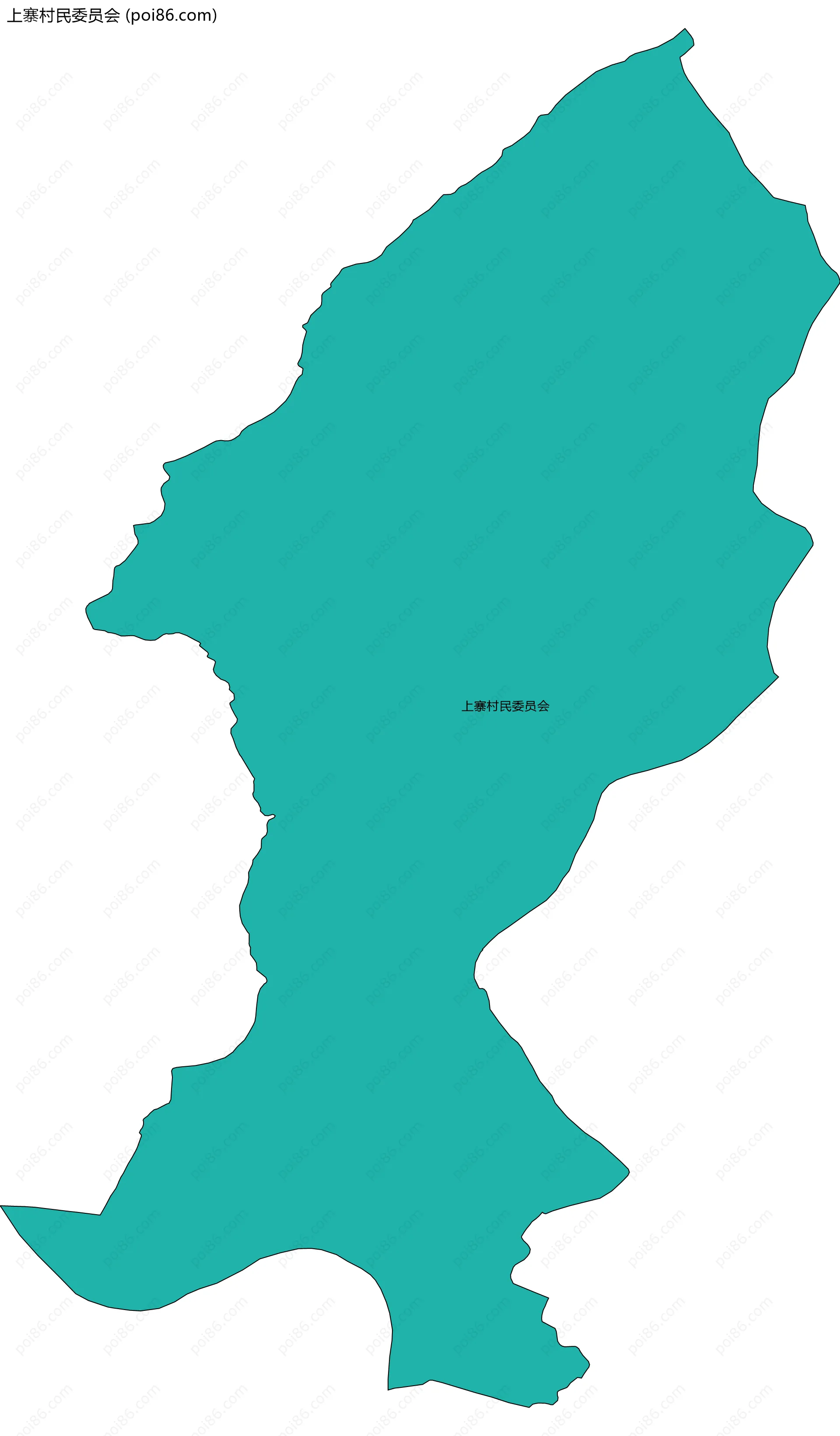 上寨村民委员会边界地图