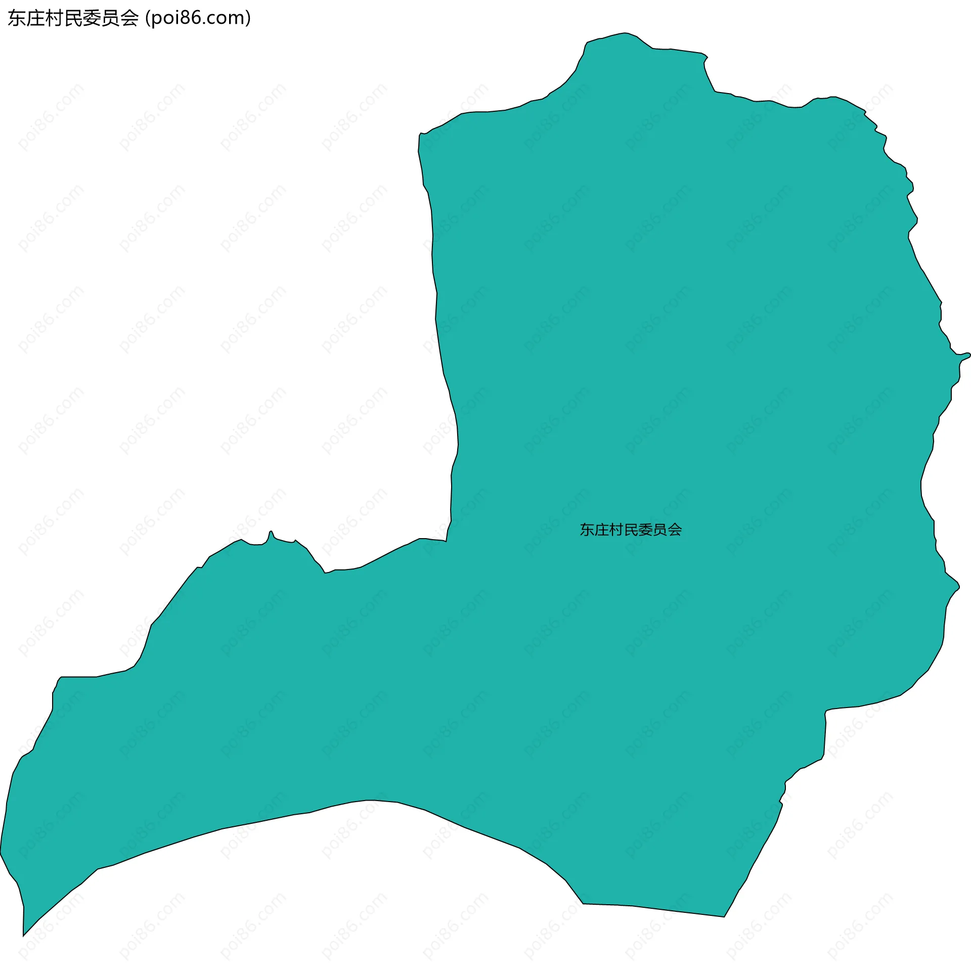 东庄村民委员会边界地图