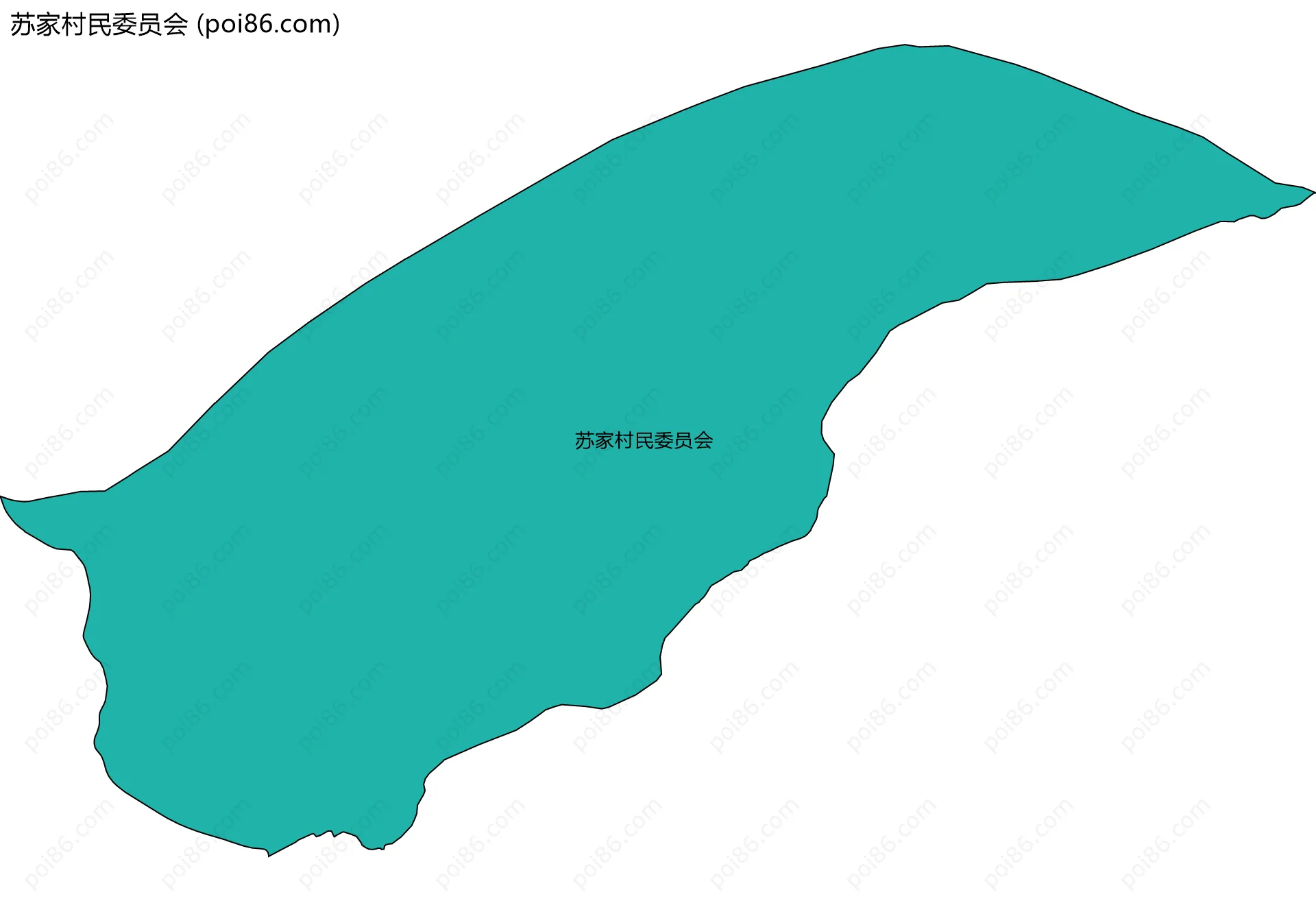 苏家村民委员会边界地图