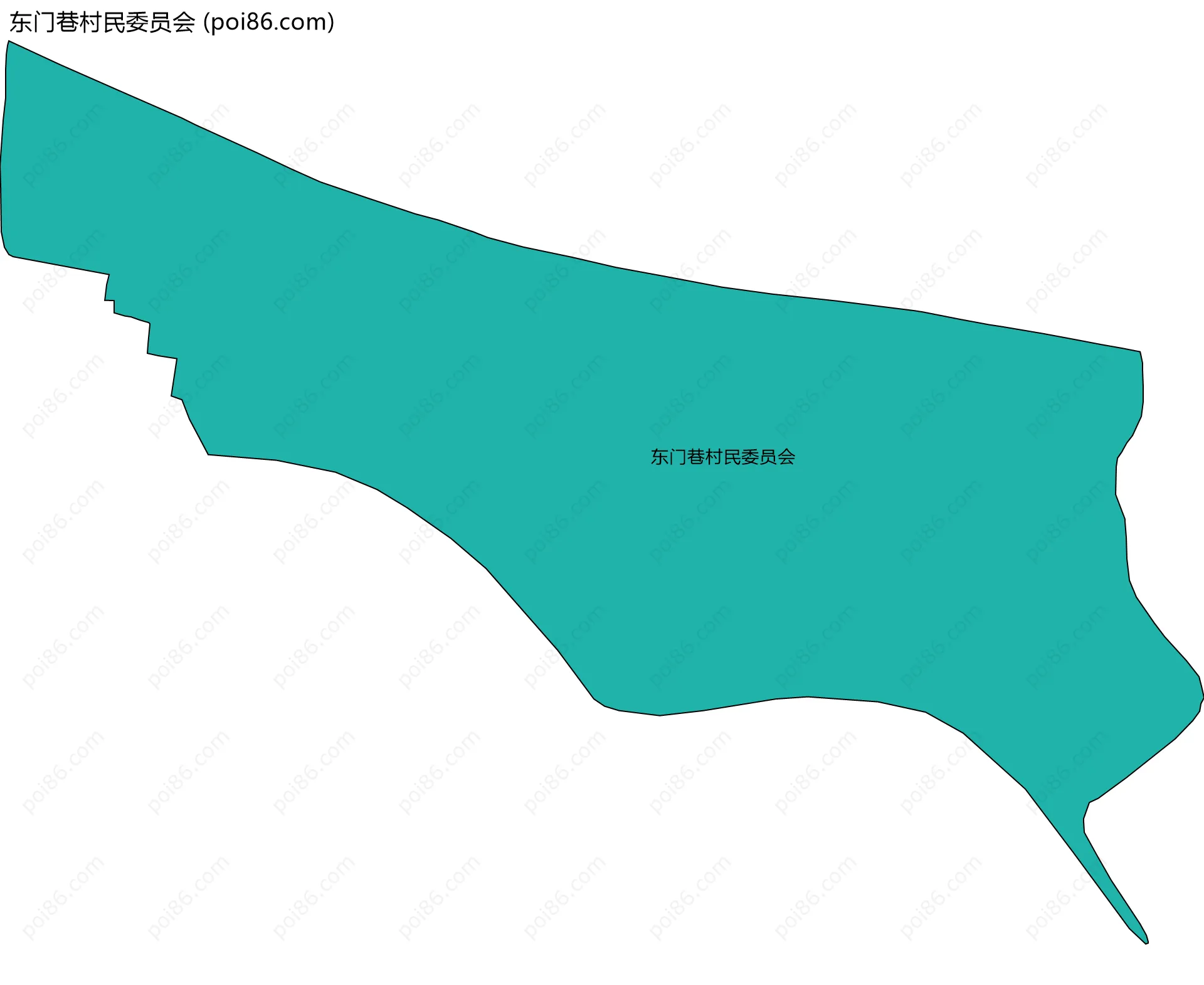 东门巷村民委员会边界地图