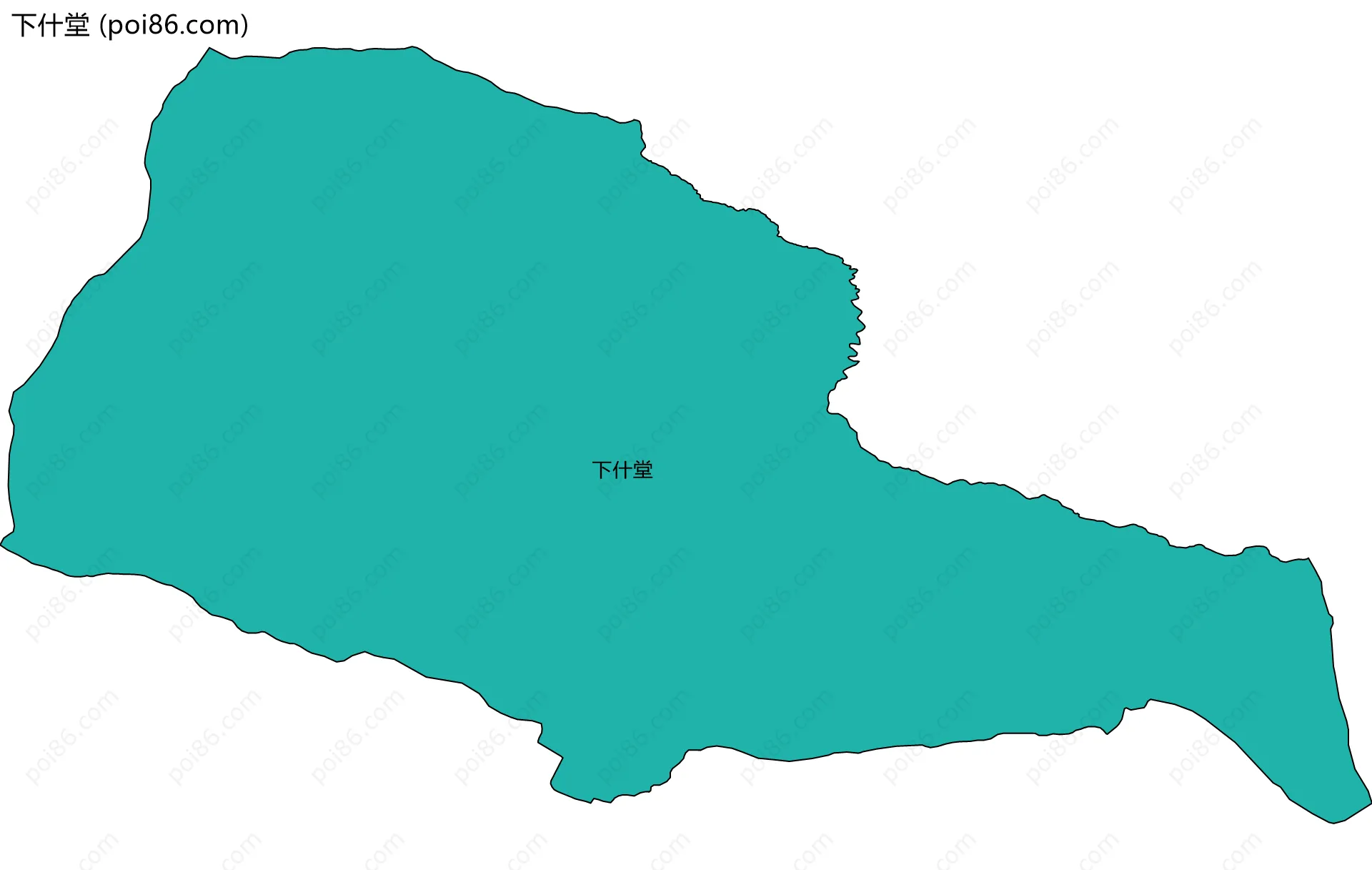 下什堂边界地图