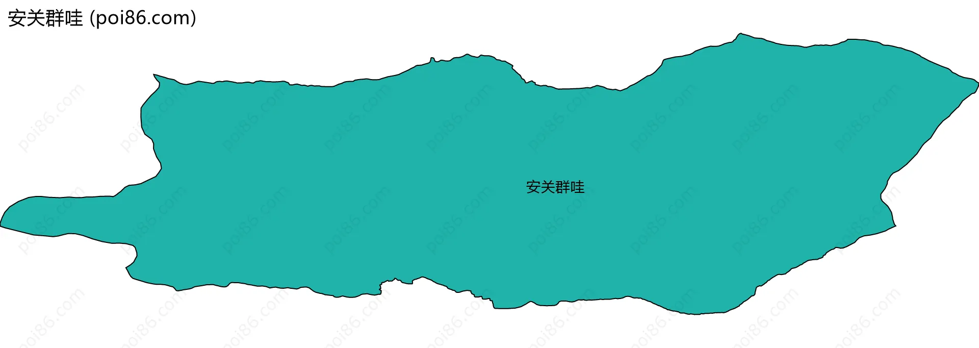 安关群哇边界地图