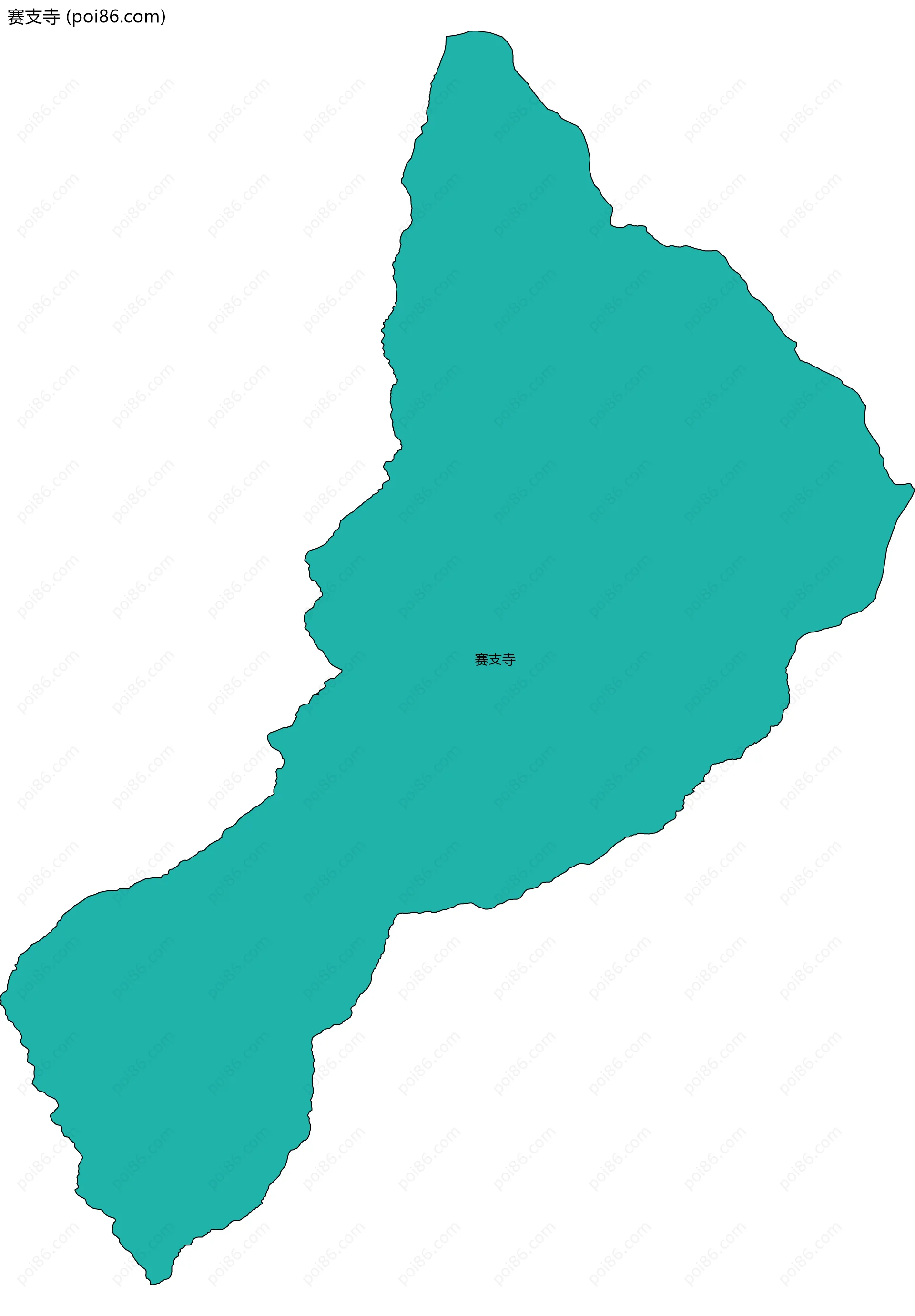 赛支寺边界地图