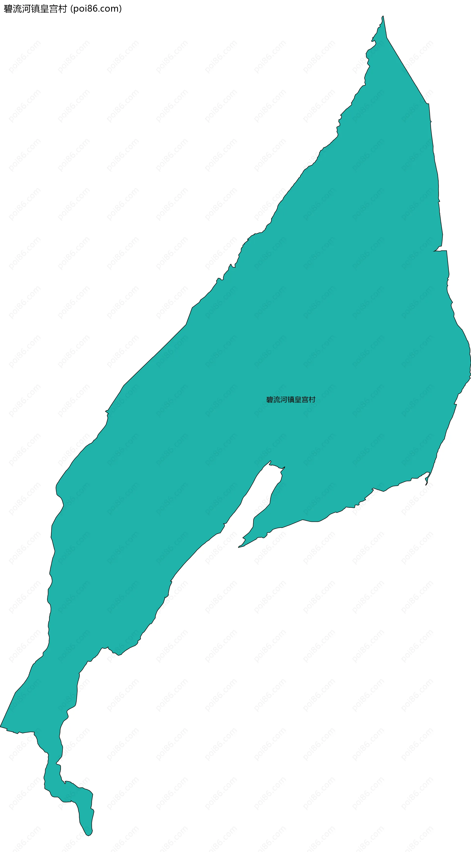 碧流河镇皇宫村边界地图