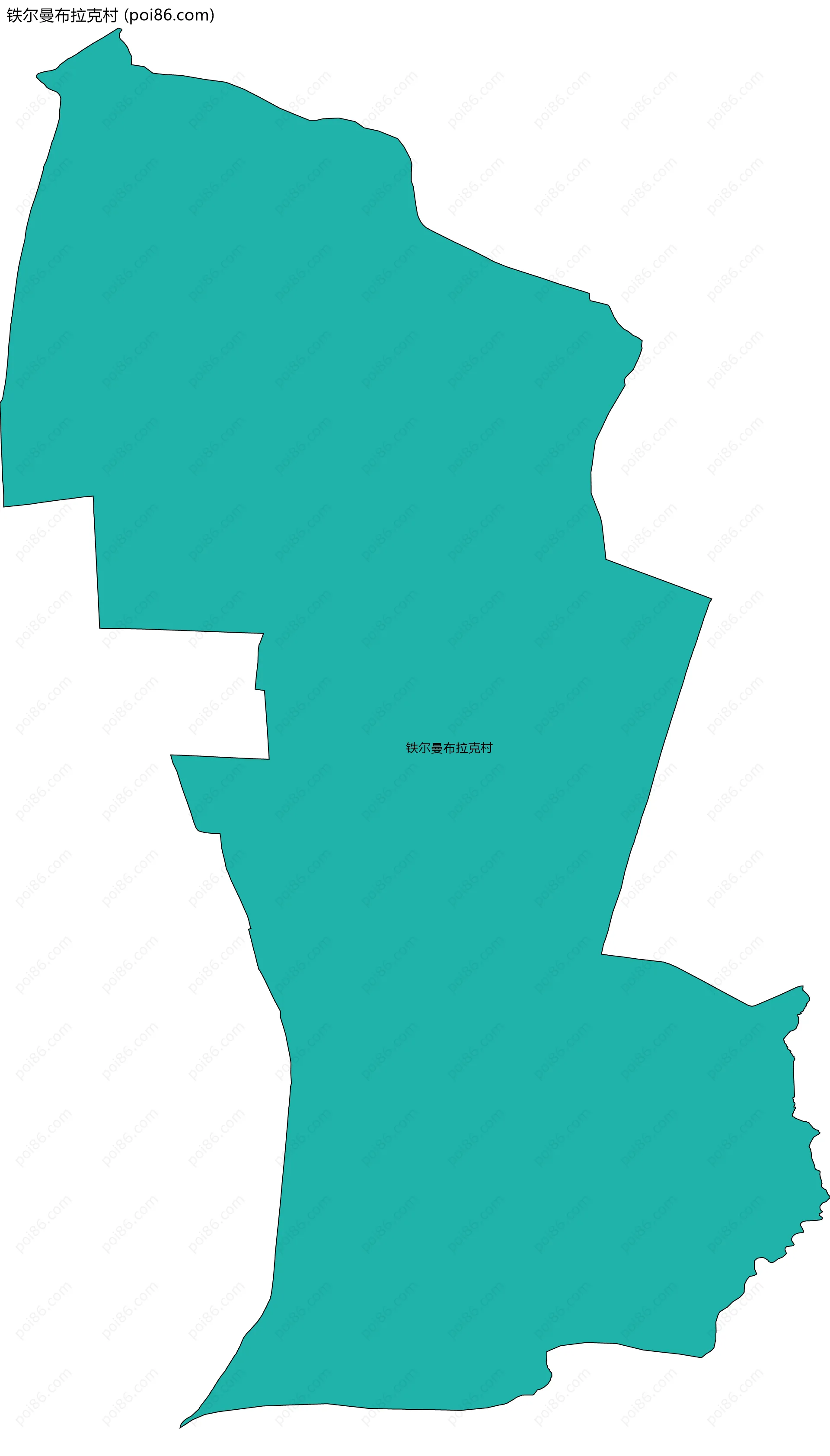 铁尔曼布拉克村边界地图