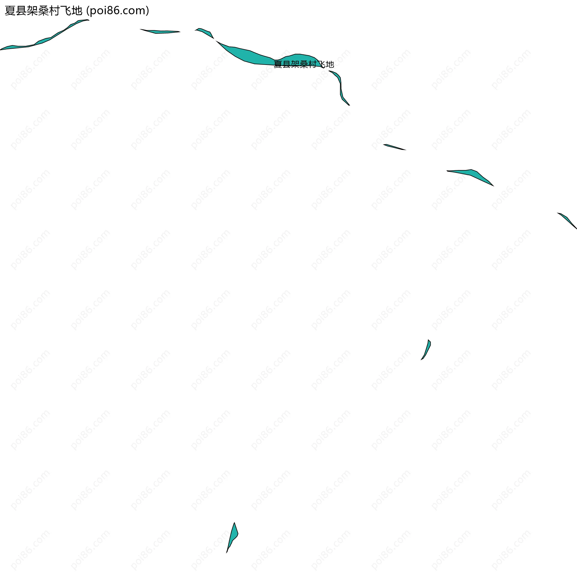 夏县架桑村飞地边界地图