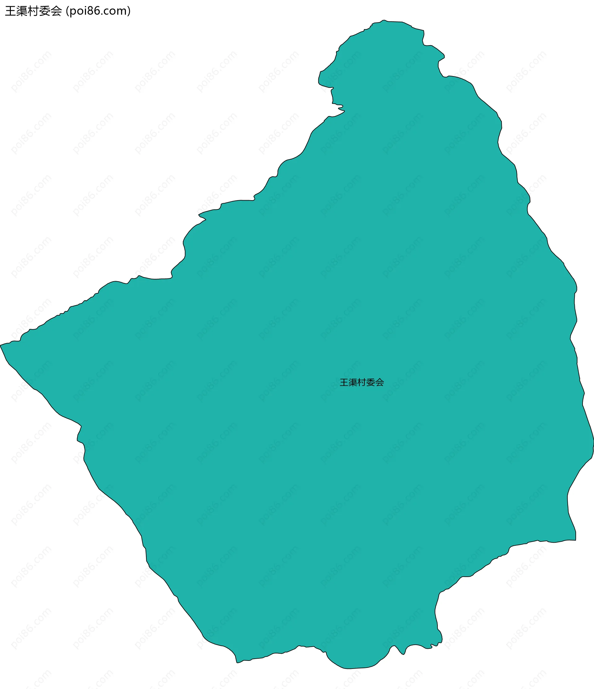 王渠村委会边界地图