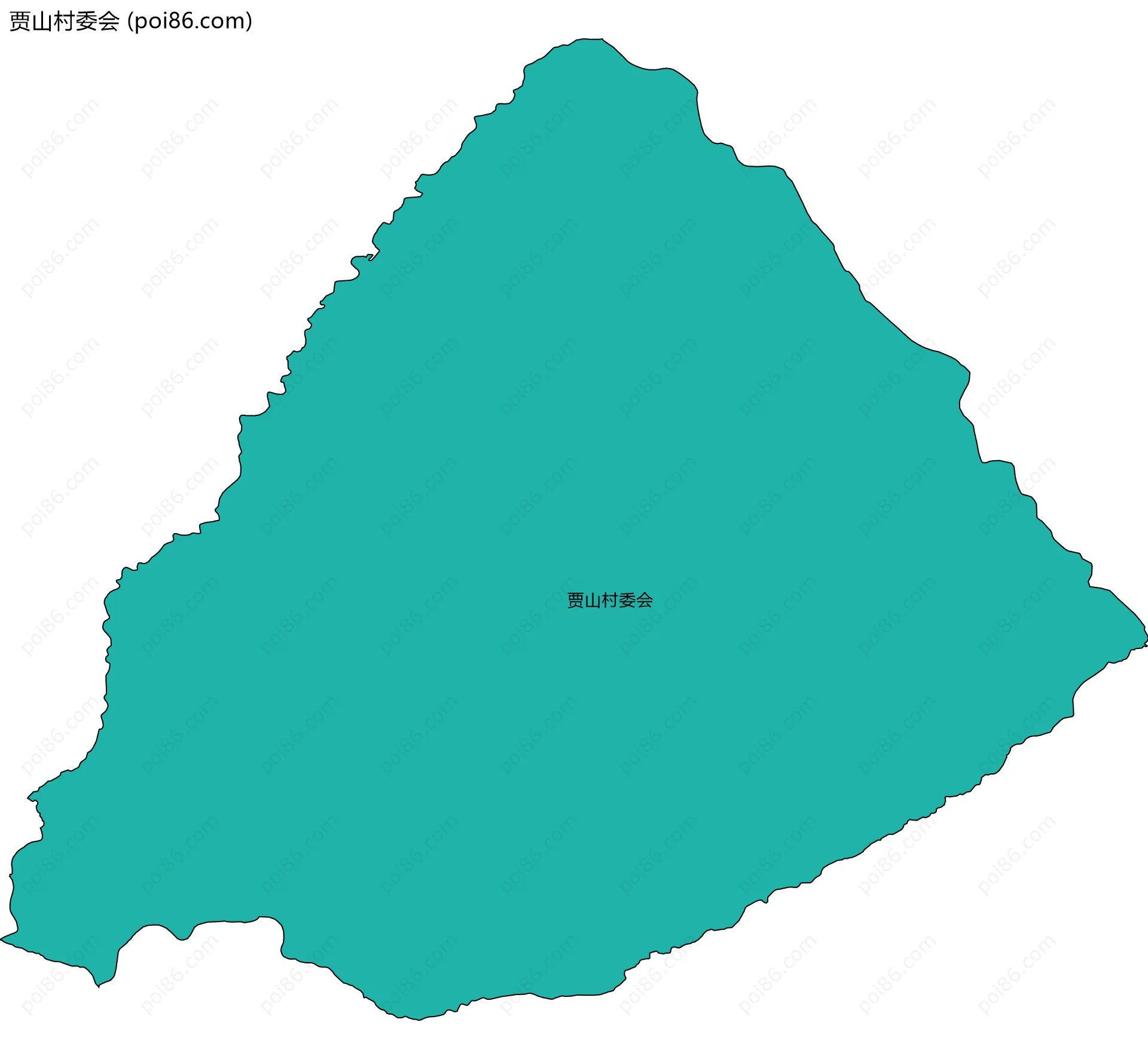 贾山村委会边界地图
