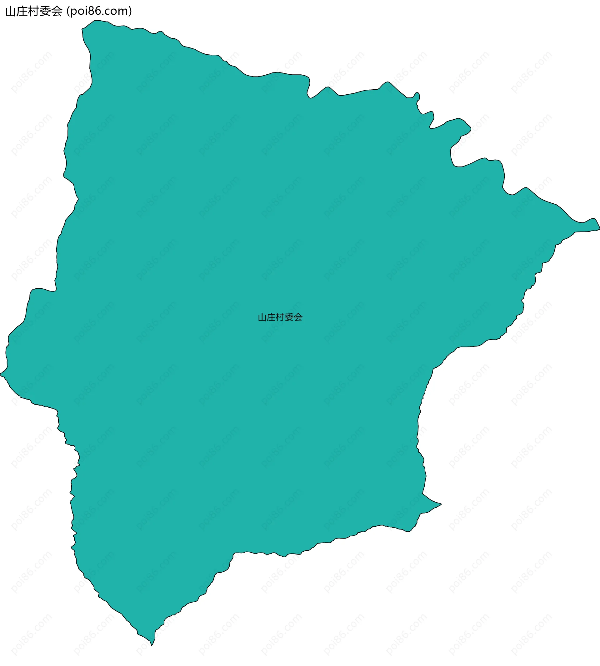 山庄村委会边界地图