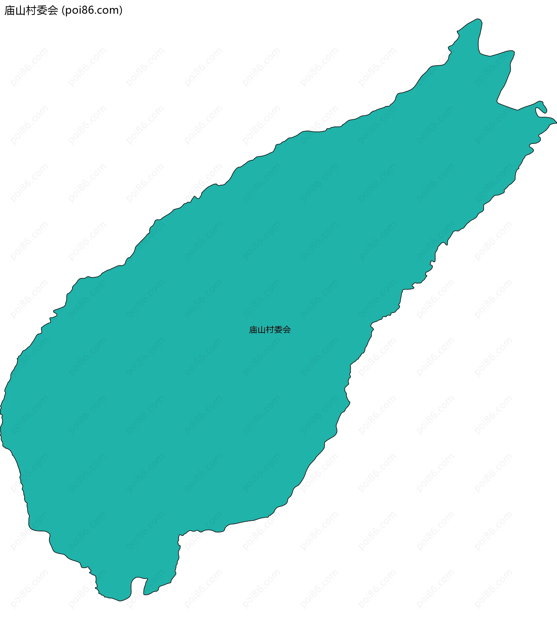 庙山村委会边界地图