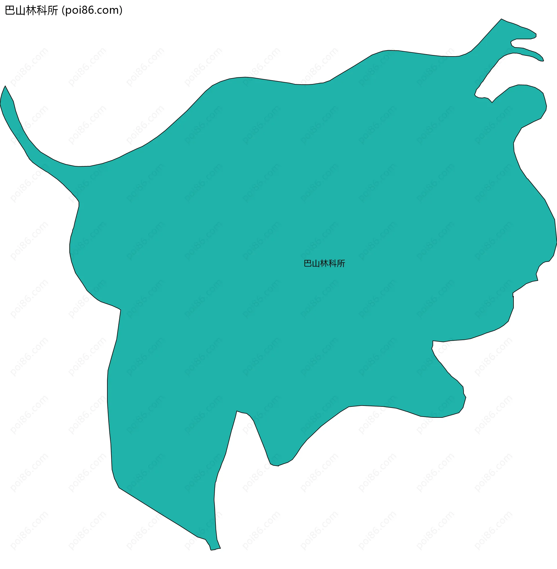 巴山林科所边界地图