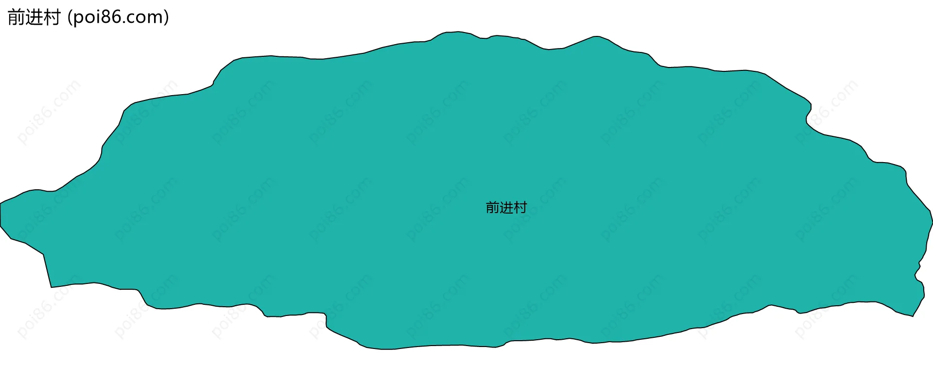 前进村边界地图