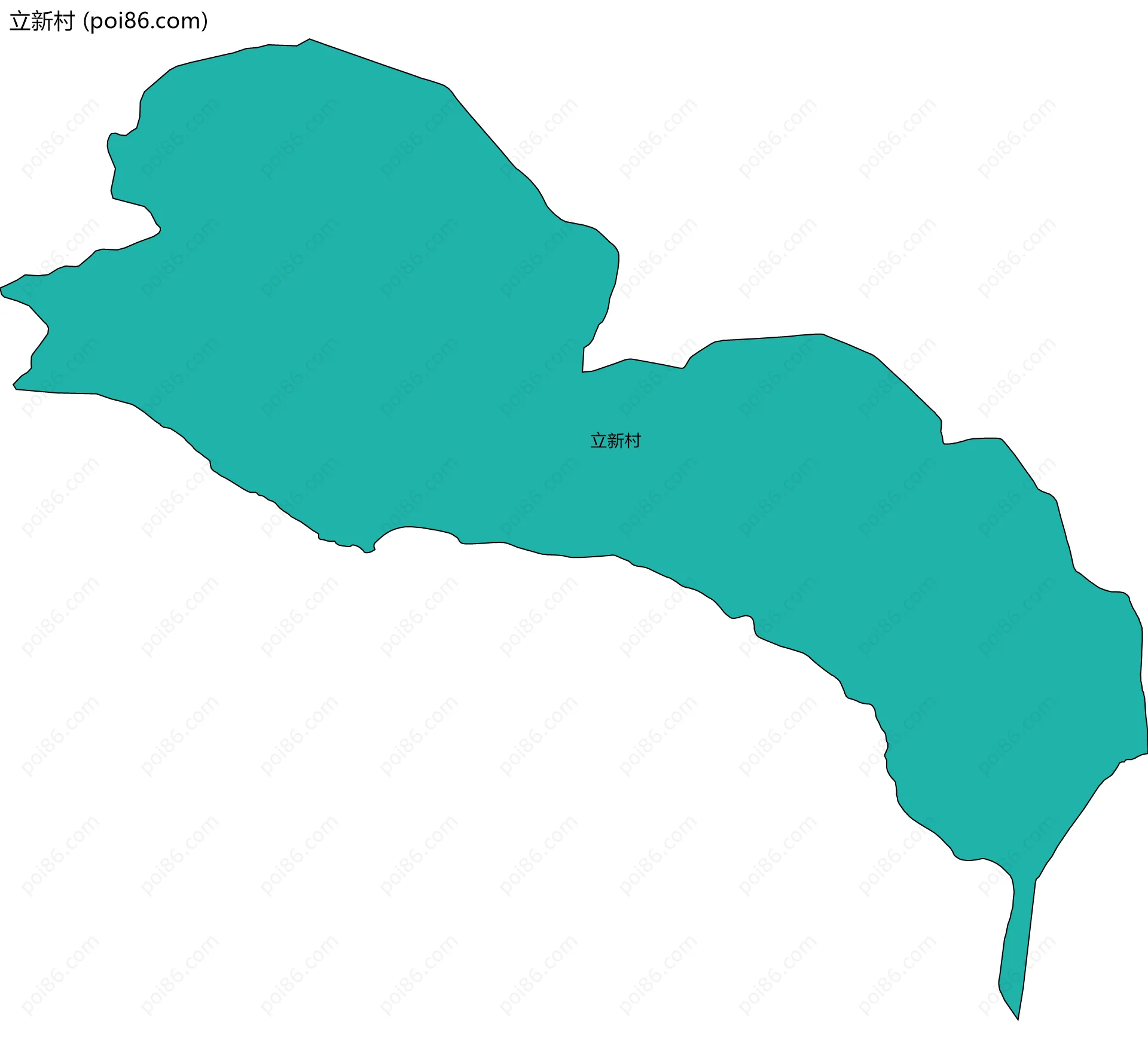 立新村边界地图