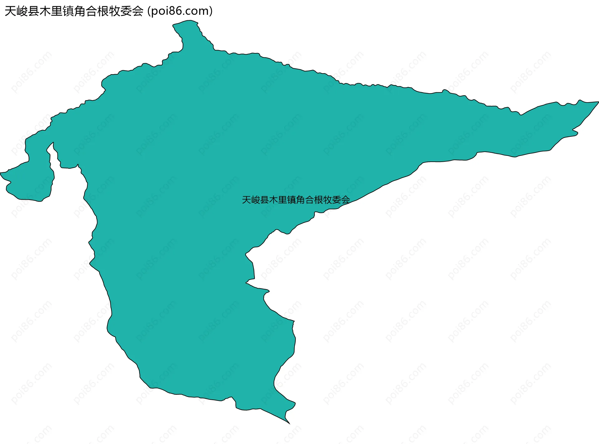 天峻县木里镇角合根牧委会边界地图