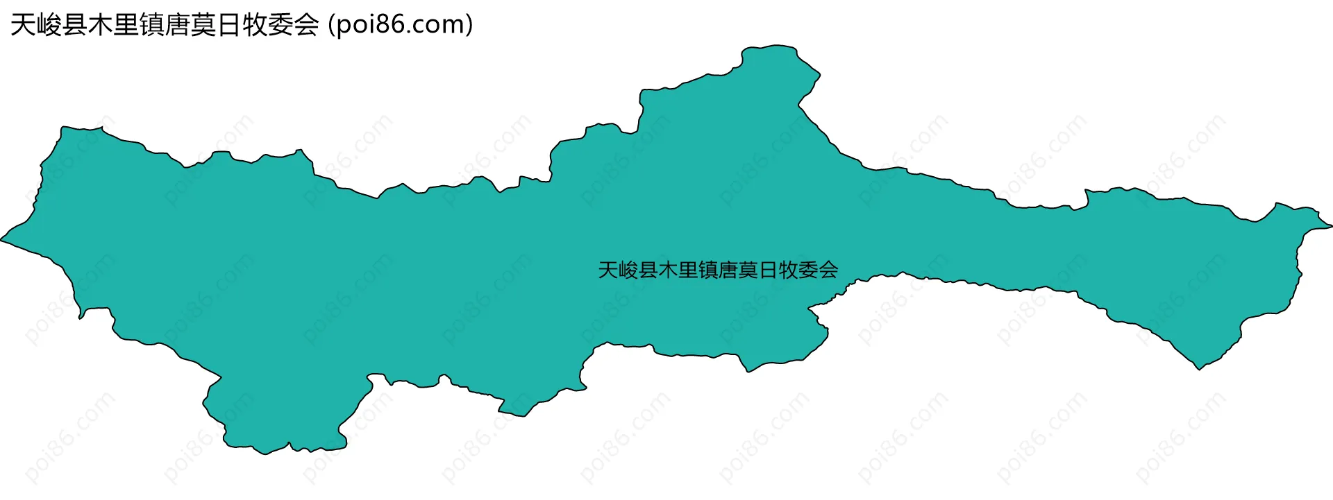 天峻县木里镇唐莫日牧委会边界地图