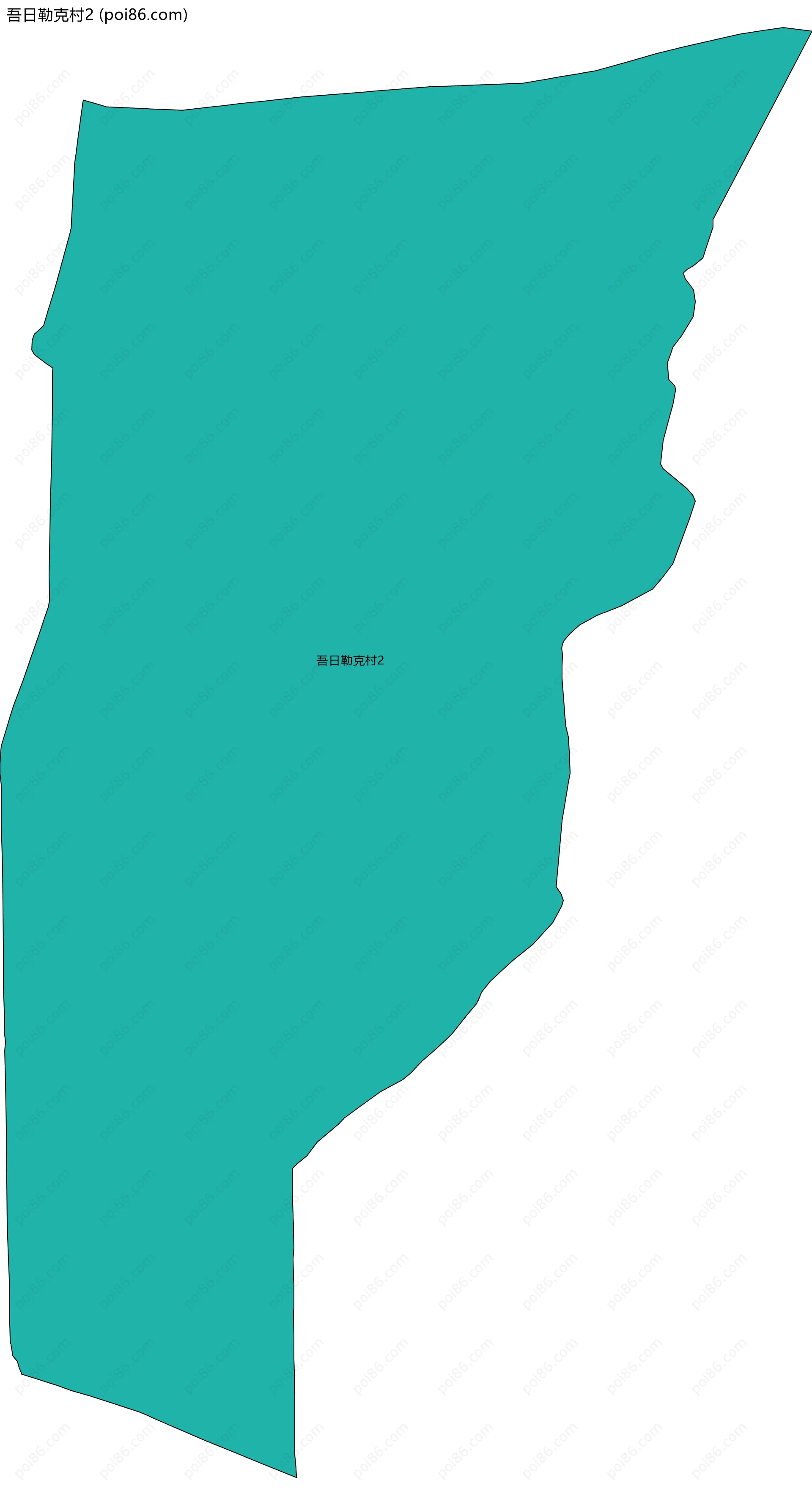 吾日勒克村2边界地图