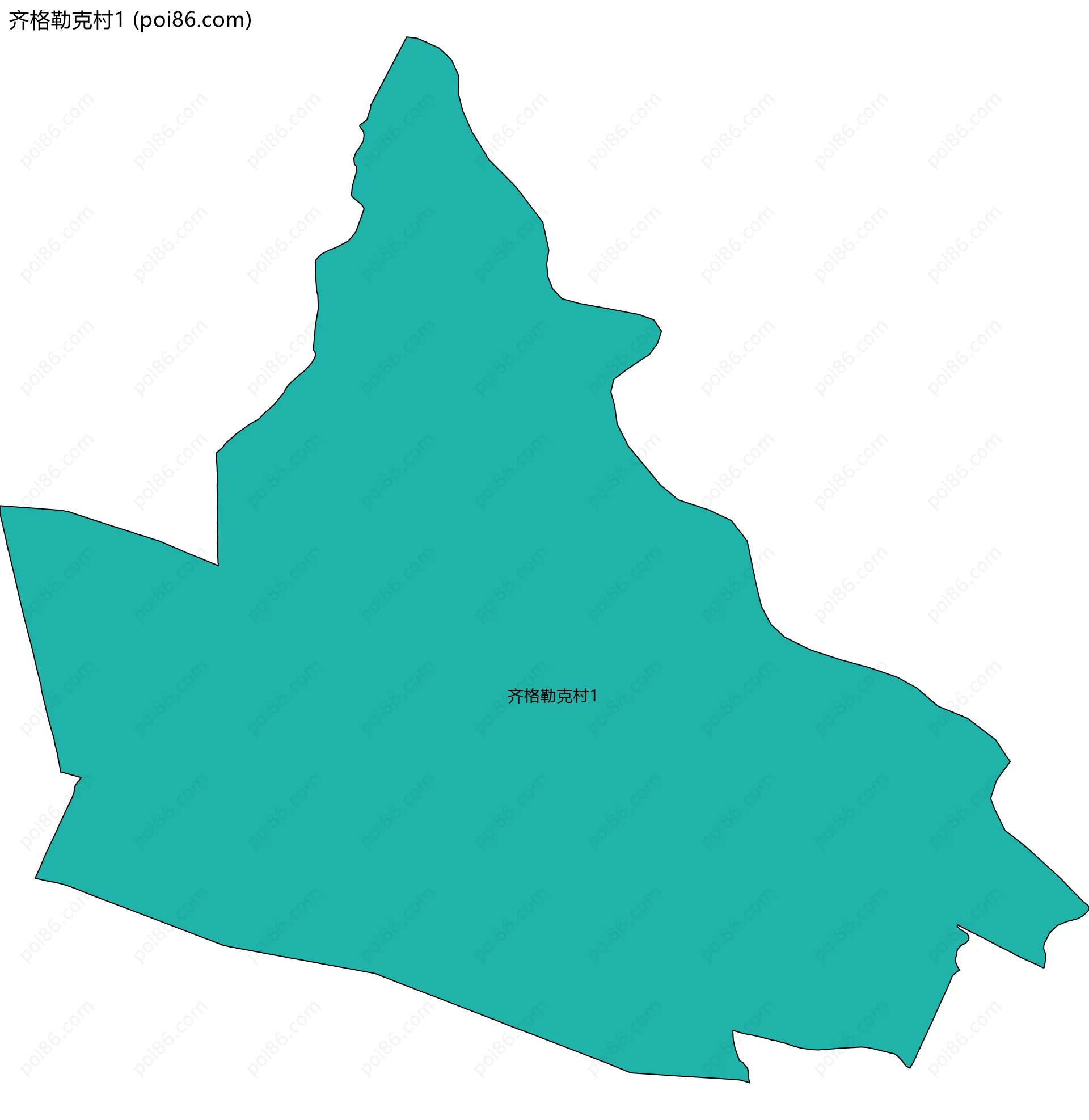 齐格勒克村1边界地图