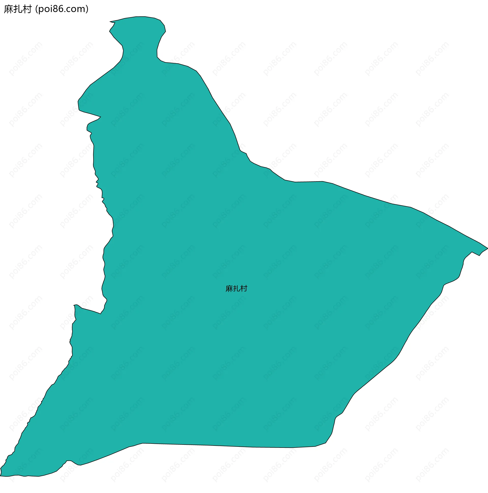 麻扎村边界地图