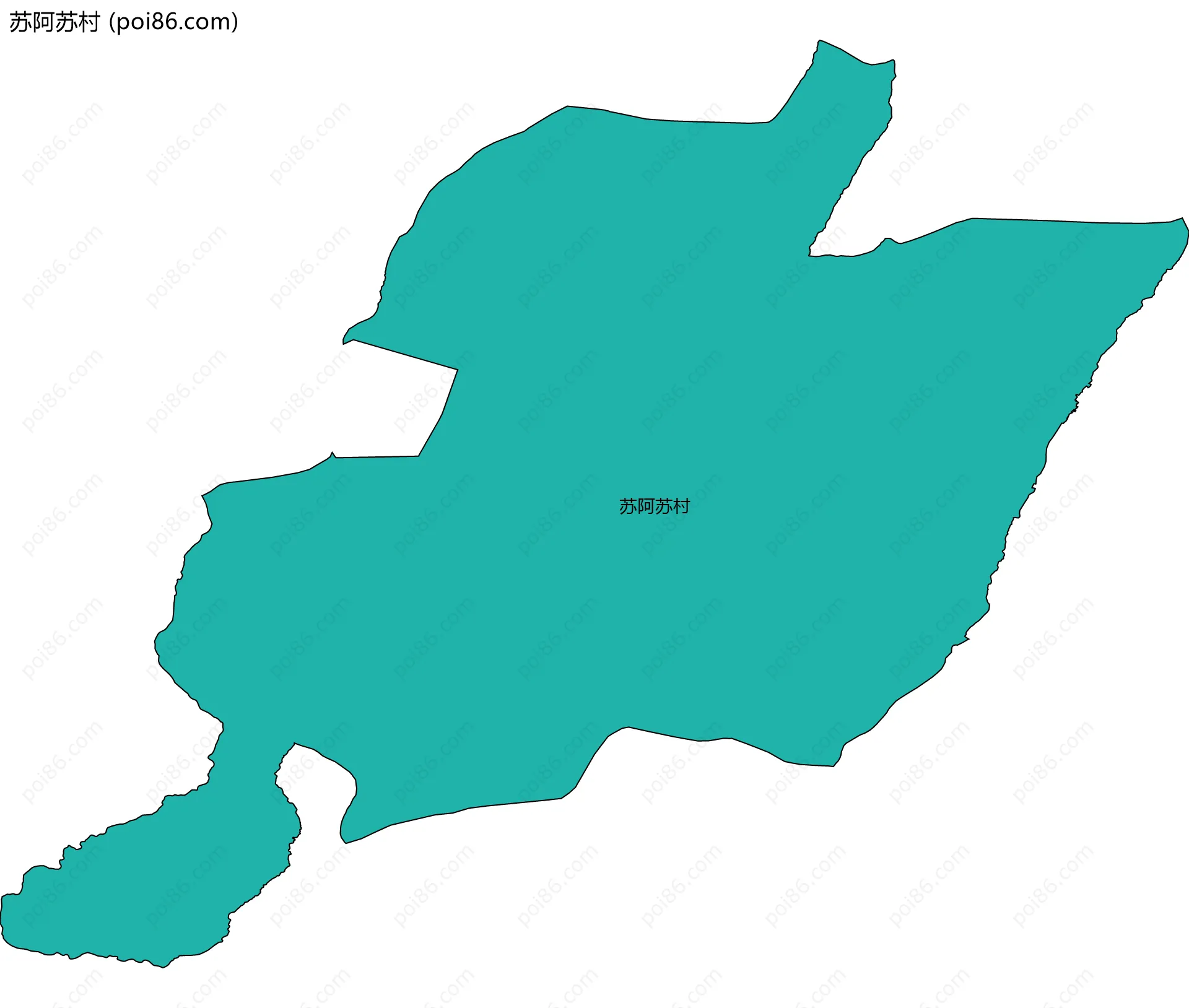 苏阿苏村边界地图