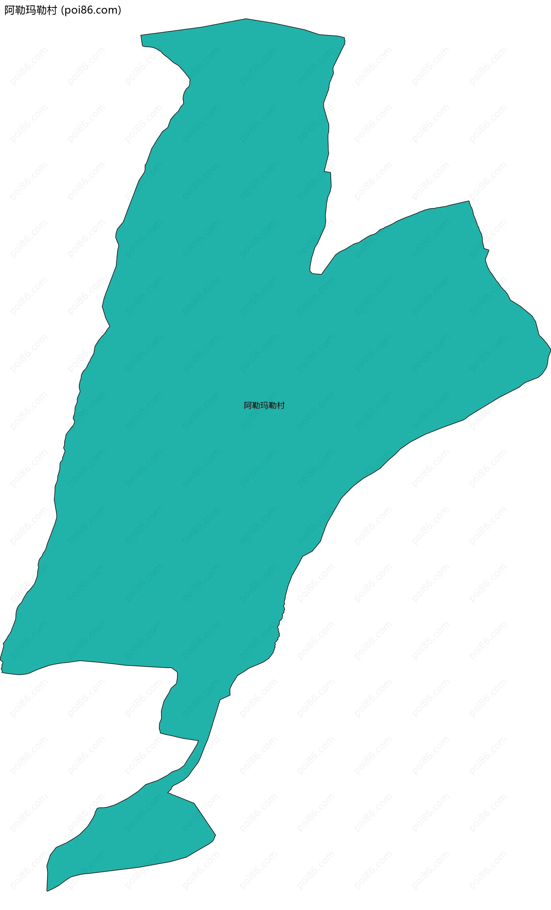 阿勒玛勒村边界地图