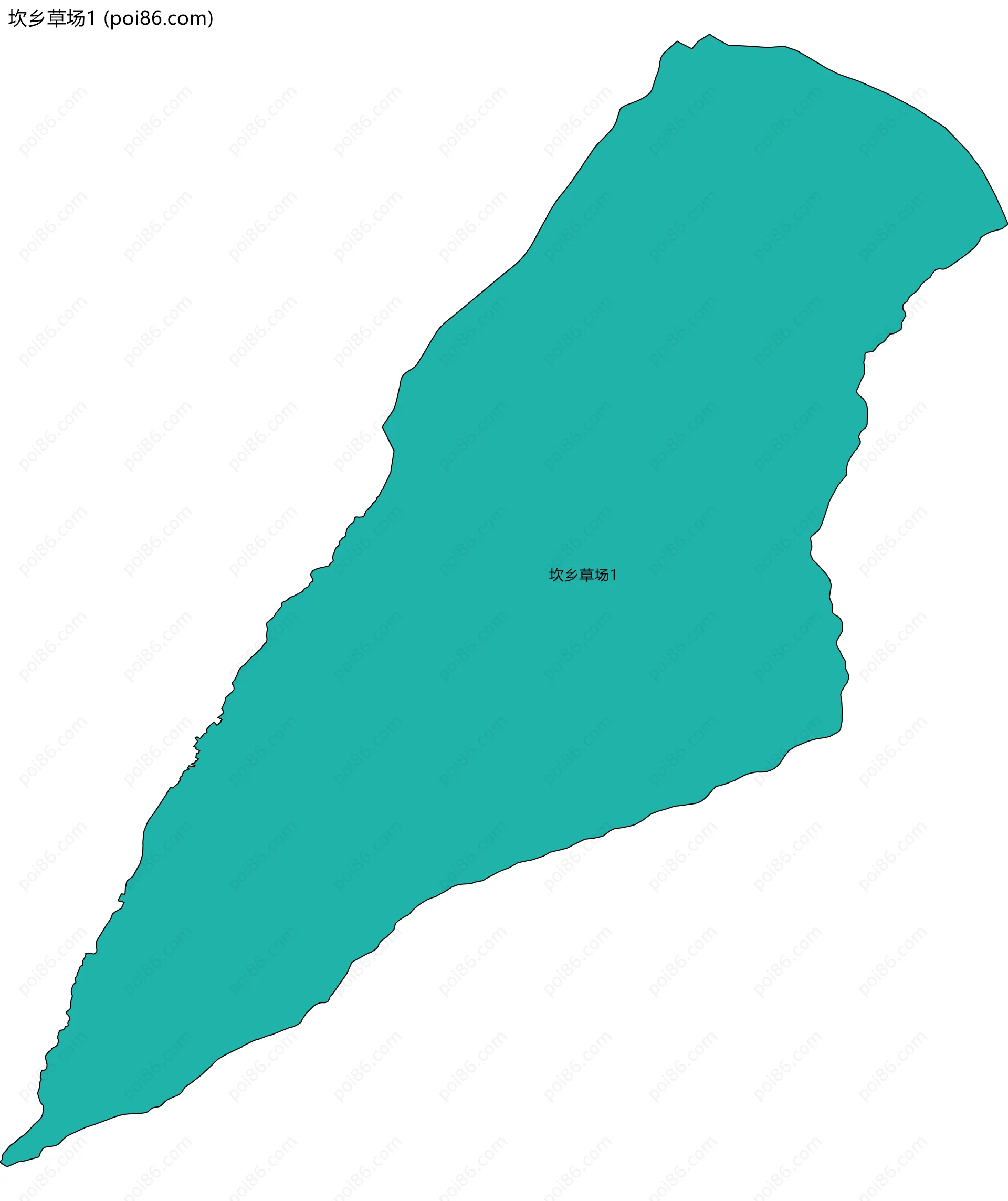 坎乡草场1边界地图