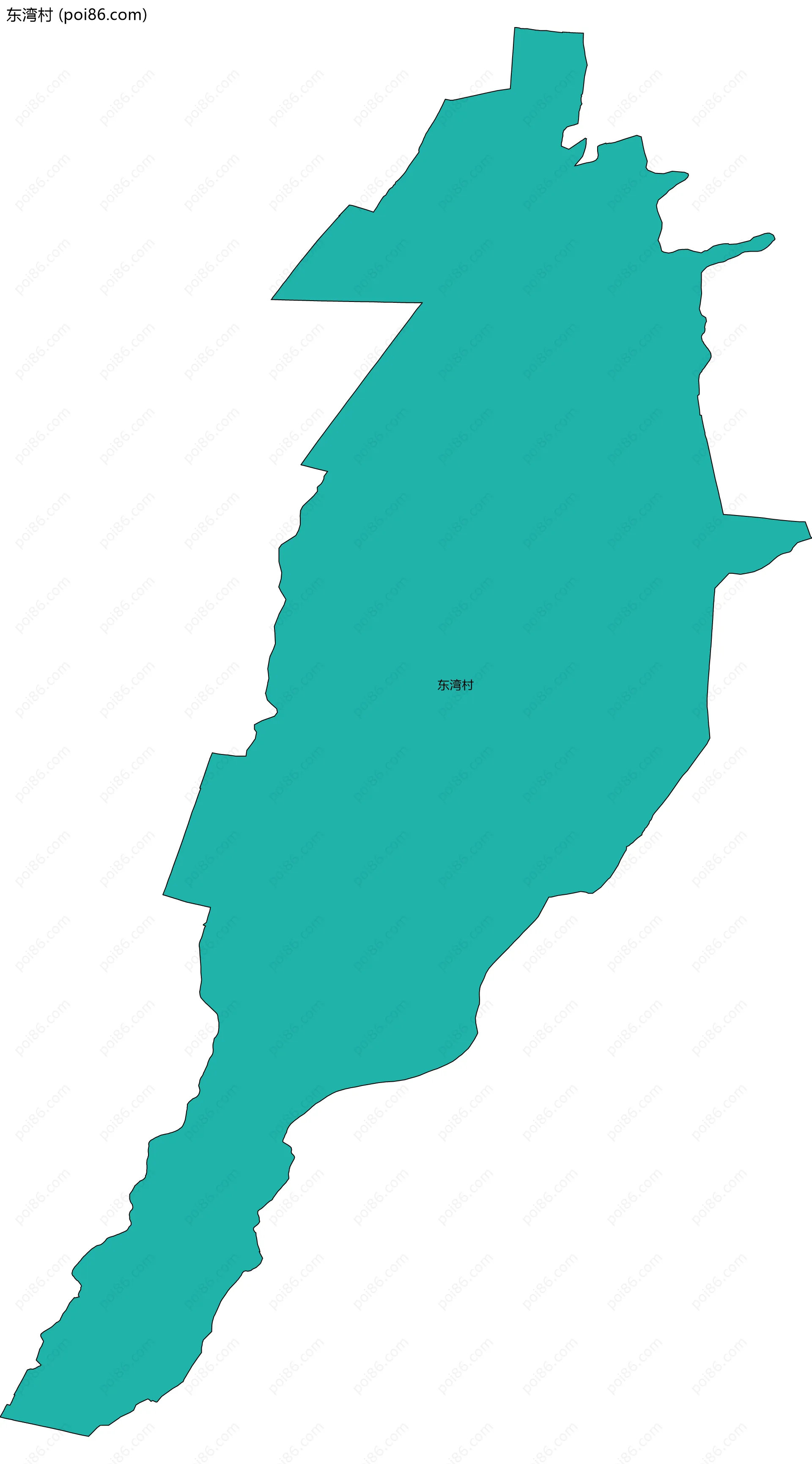 东湾村边界地图