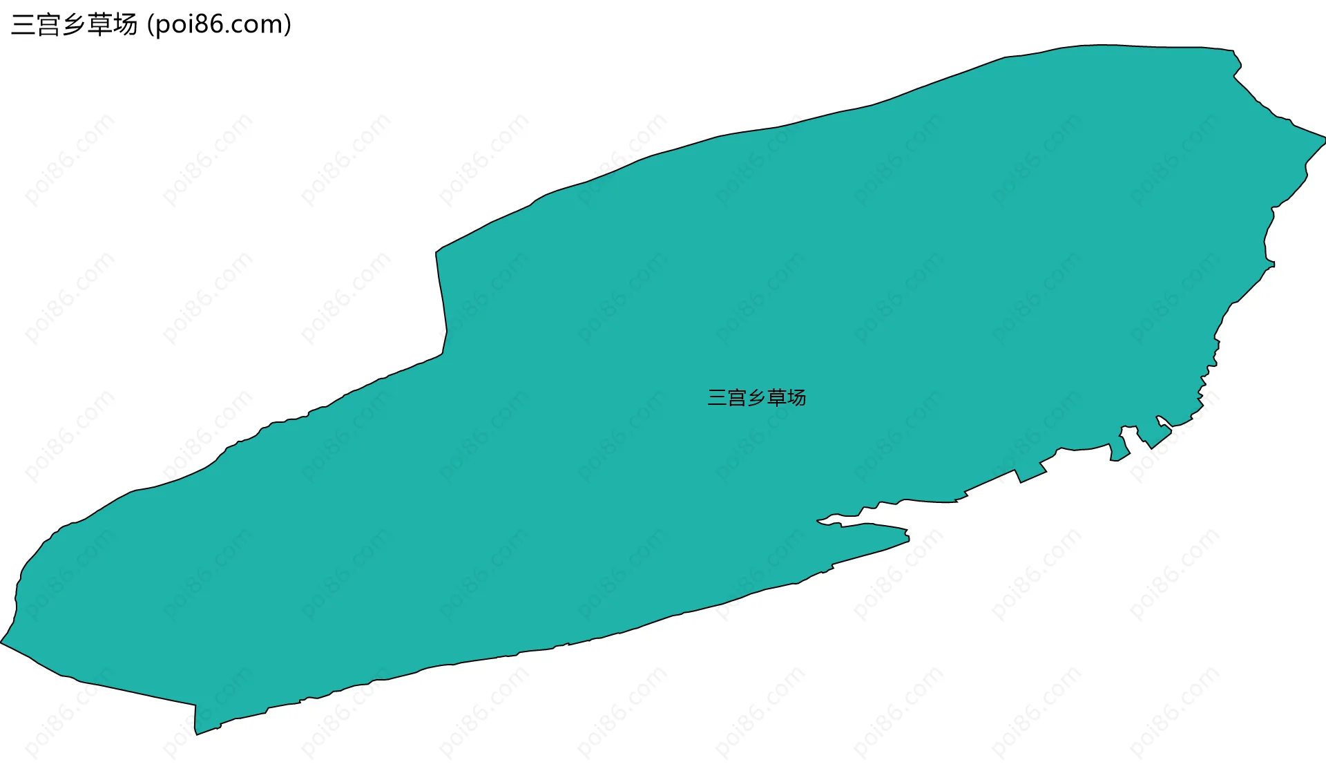 三宫乡草场边界地图