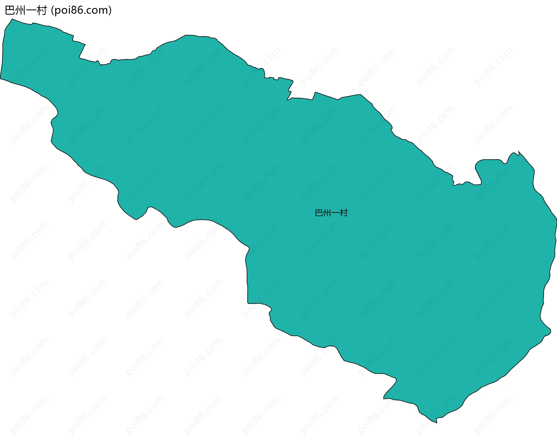 巴州一村边界地图