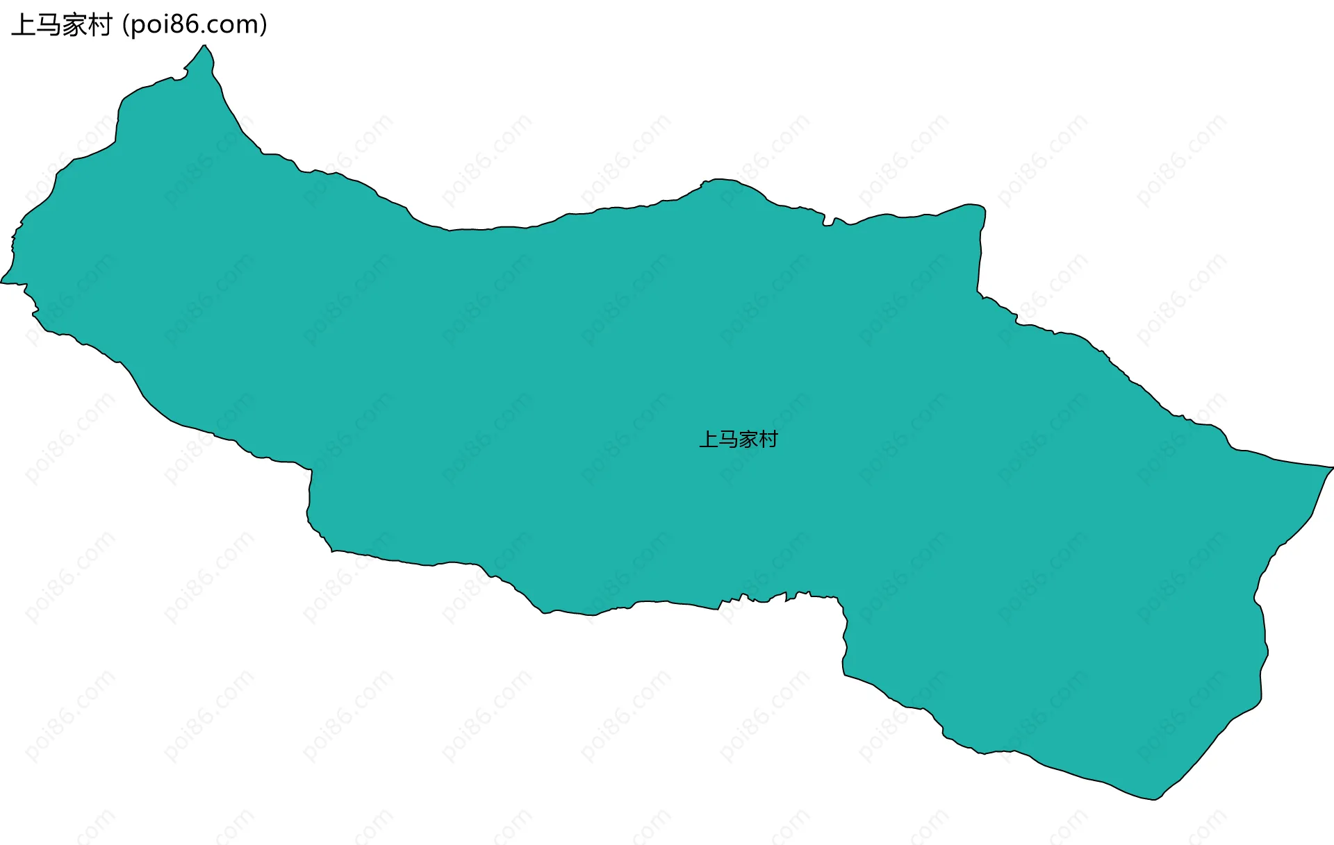 上马家村边界地图