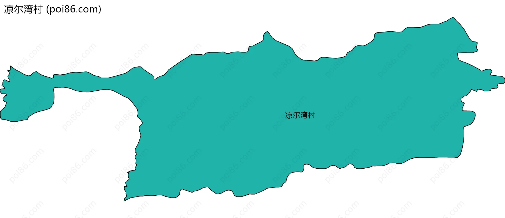 凉尔湾村边界地图