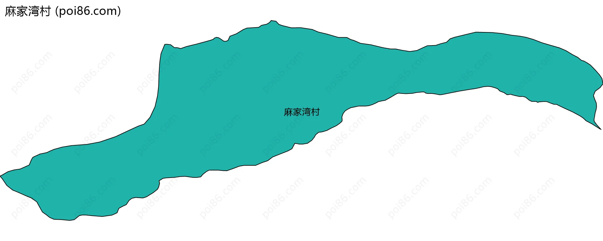 麻家湾村边界地图