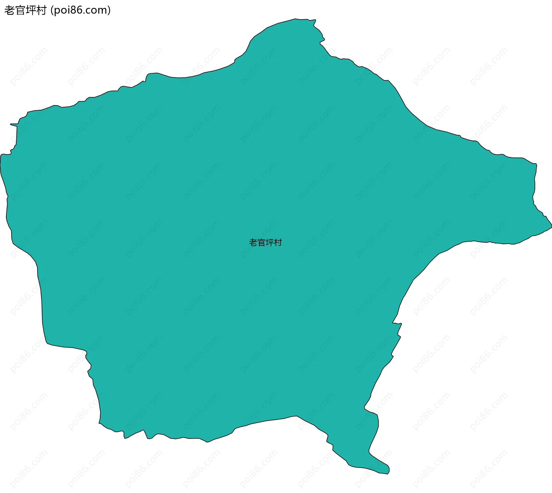 老官坪村边界地图