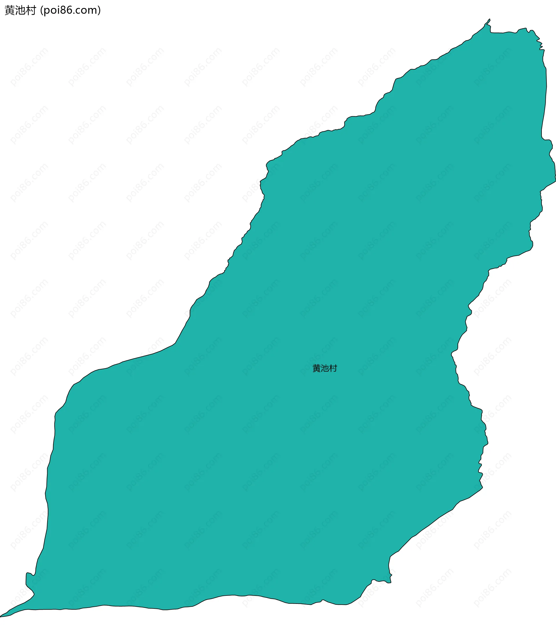 黄池村边界地图