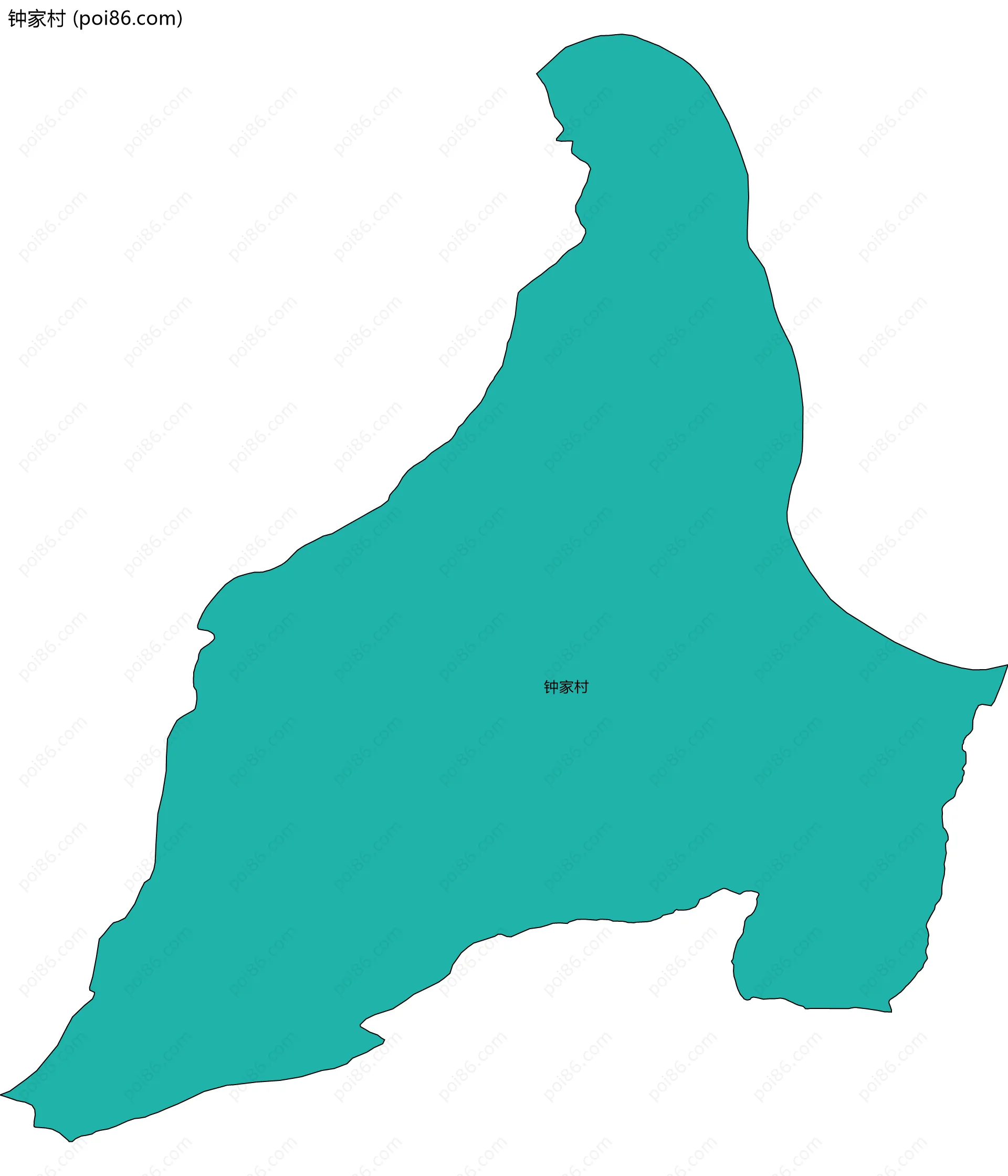 钟家村边界地图