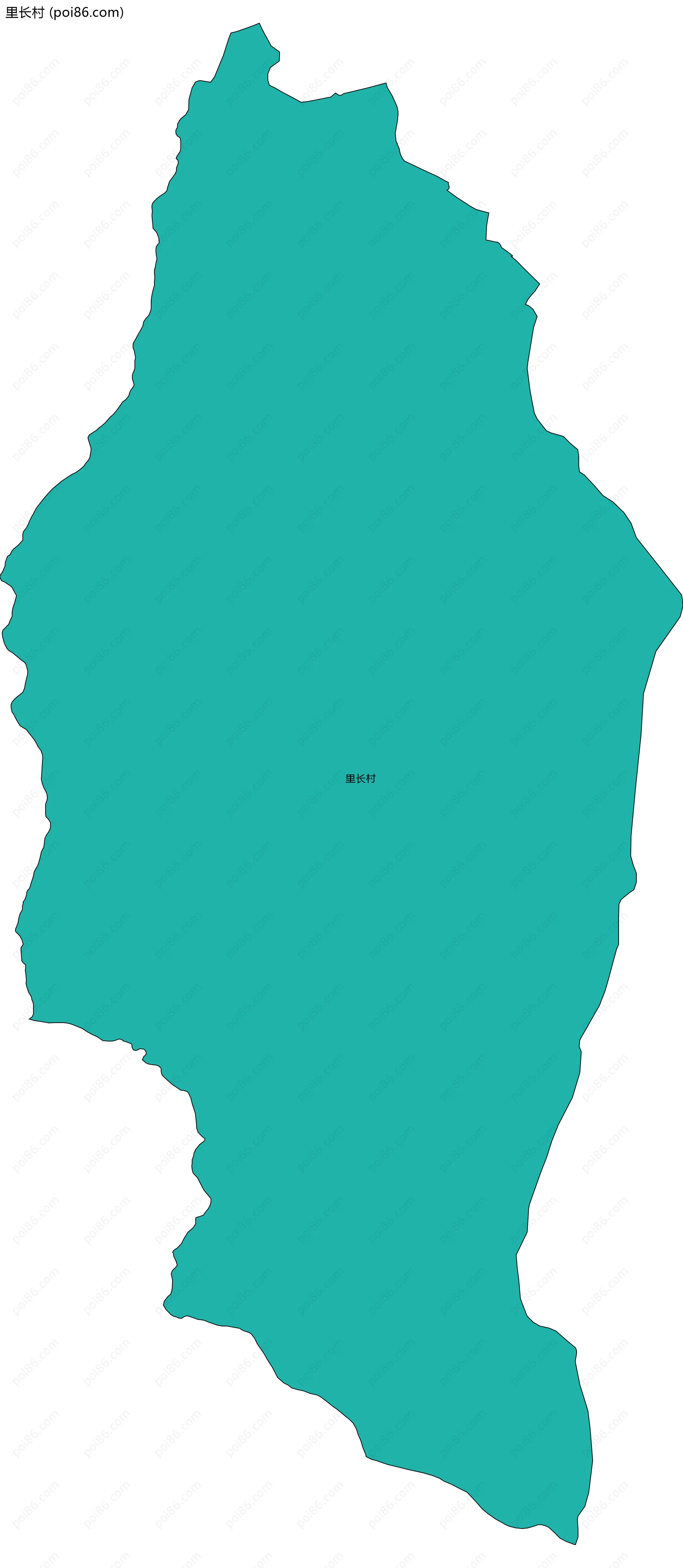 里长村边界地图
