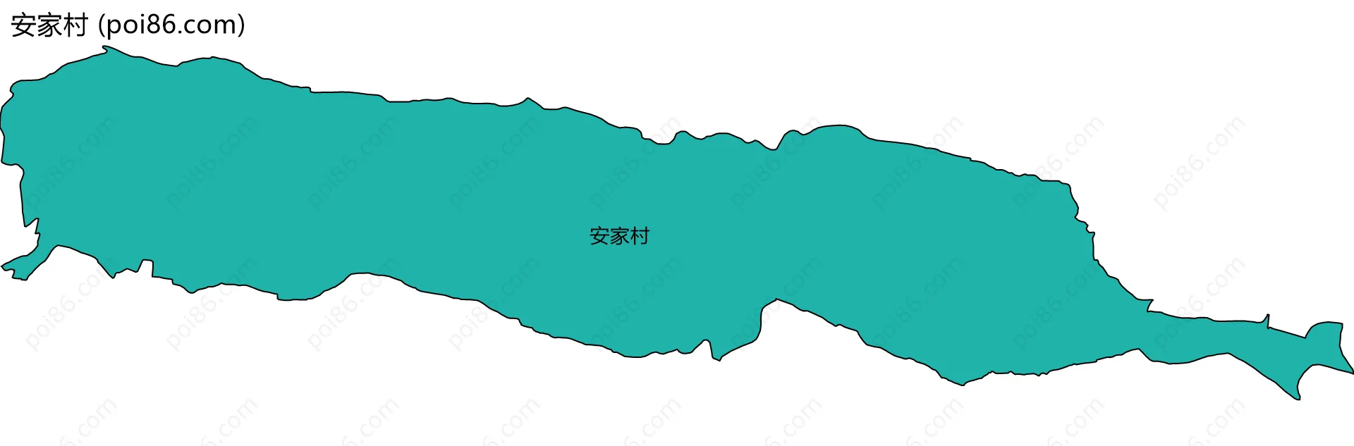 安家村边界地图