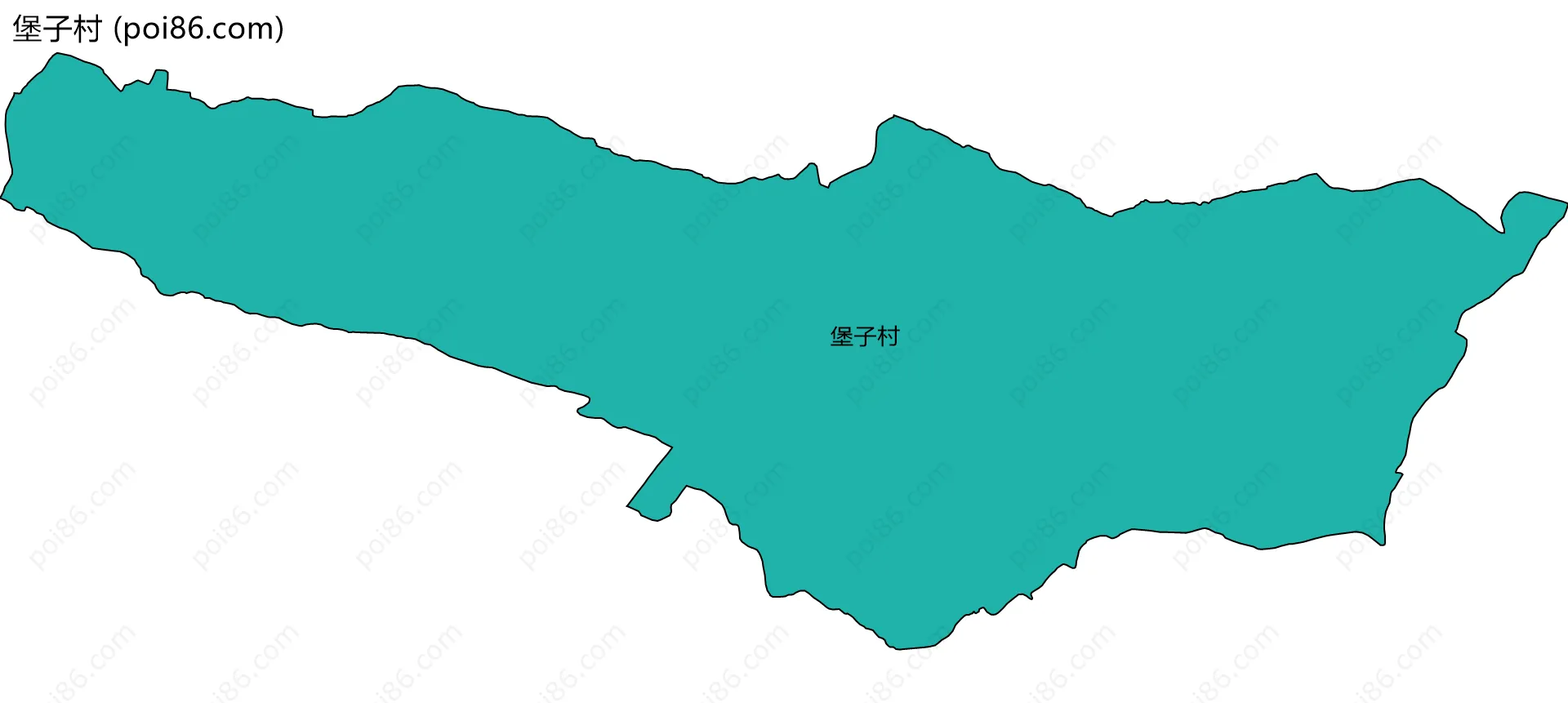 堡子村边界地图