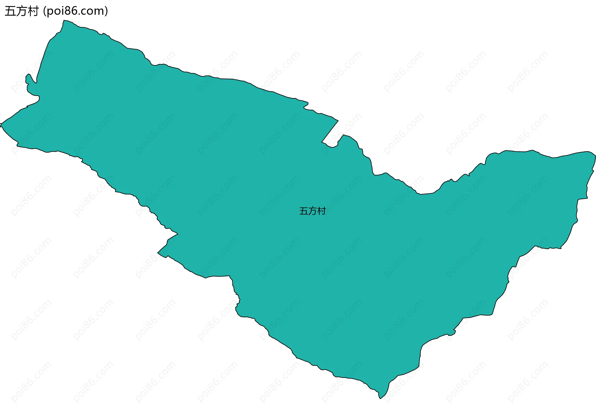 五方村边界地图