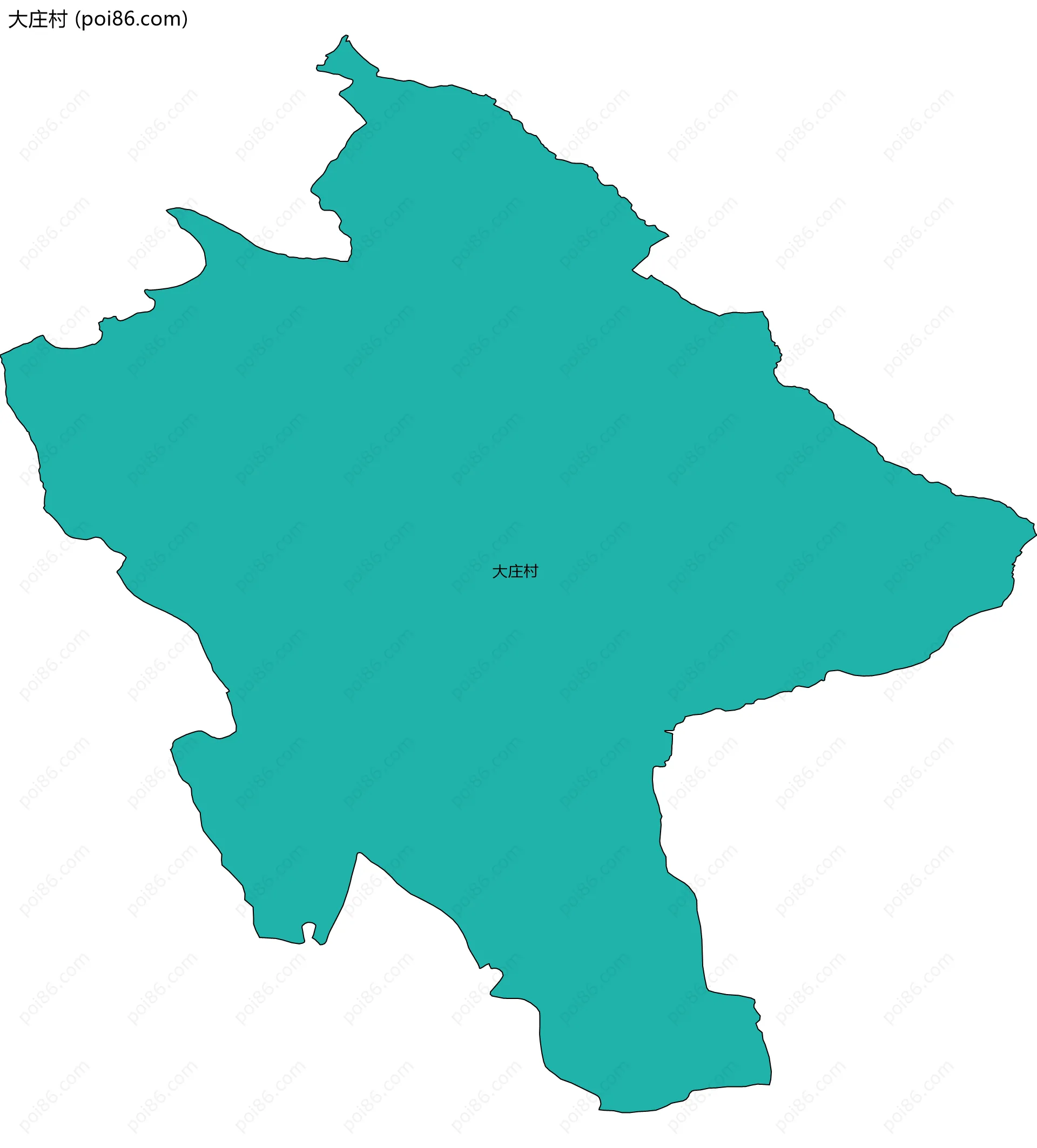 大庄村边界地图