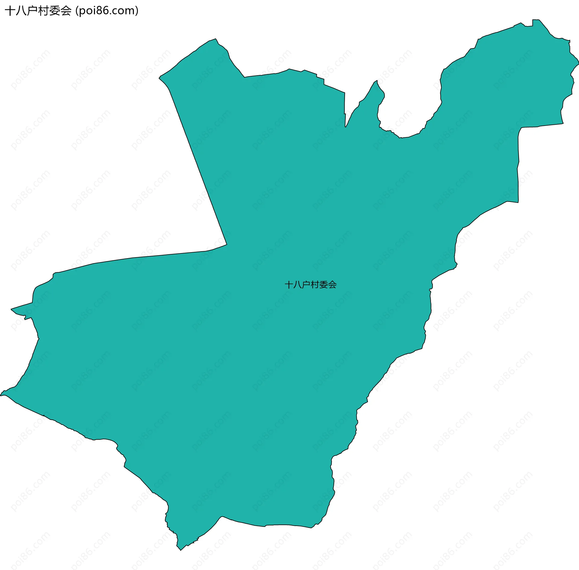 十八户村委会边界地图