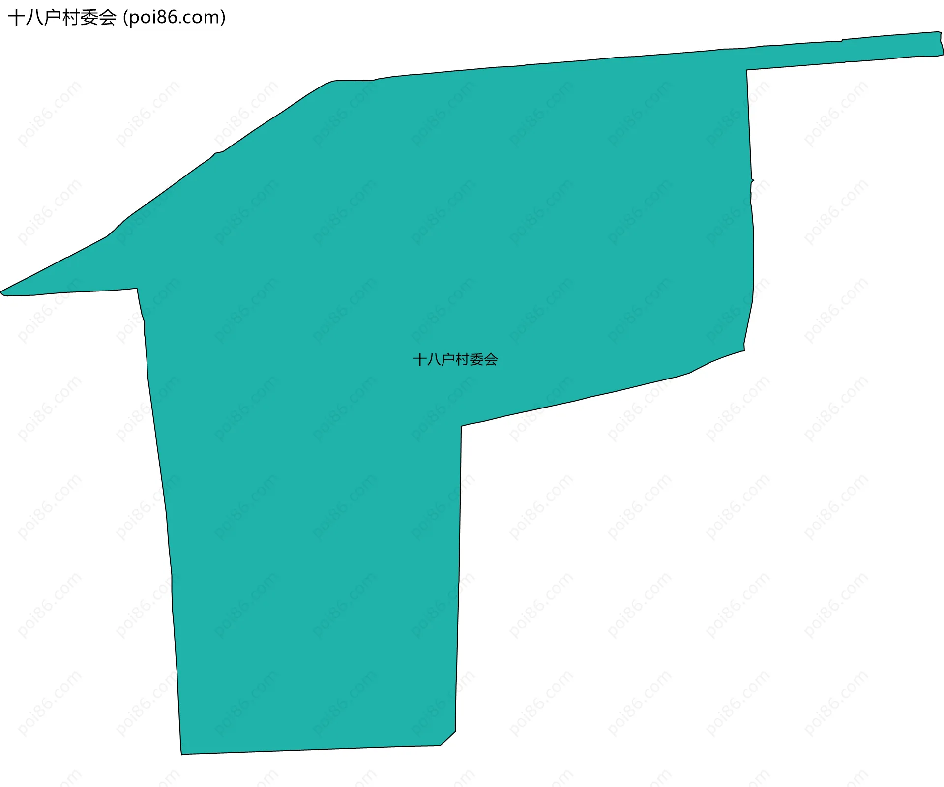 十八户村委会边界地图